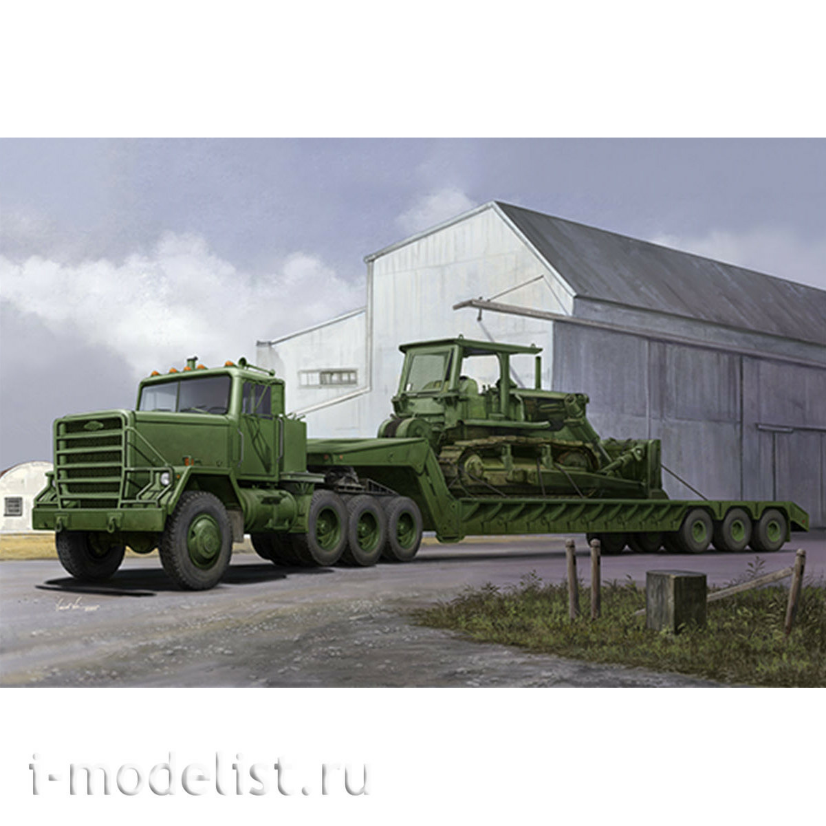 01078 Trumpeter 1/35 M920 Tractor tow with M870A1 semitrailer