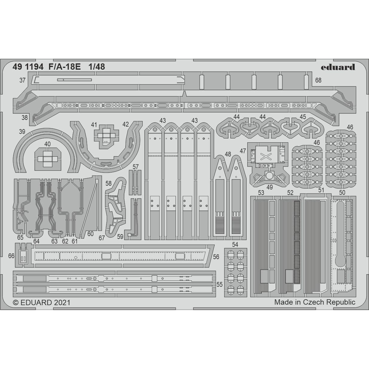 491194 Eduard 1/48 Photo Etching for F/ A-18E
