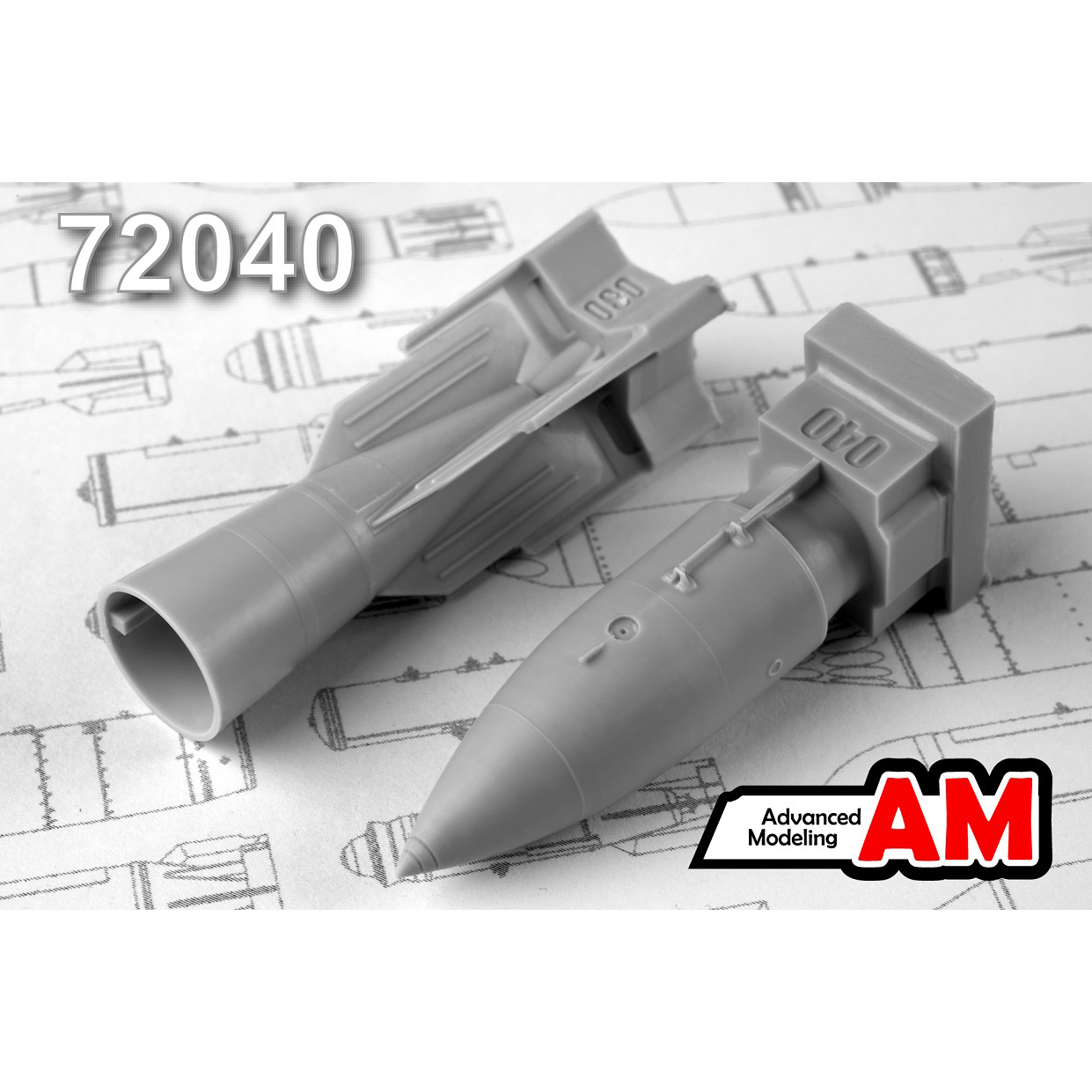 AMC72040 Advanced Modeling 1/72 IAB-500 simulation bomb (one bomb included).