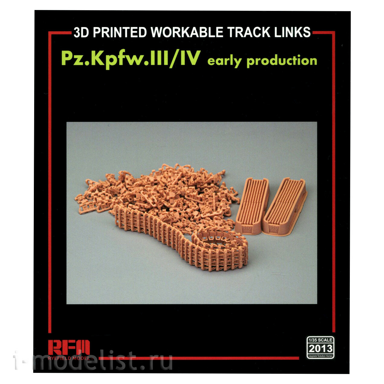 RM-2013 Rye Field Model 1/35 Working Tracks for Pz. Kpfw. III/IV early production (3D printing)