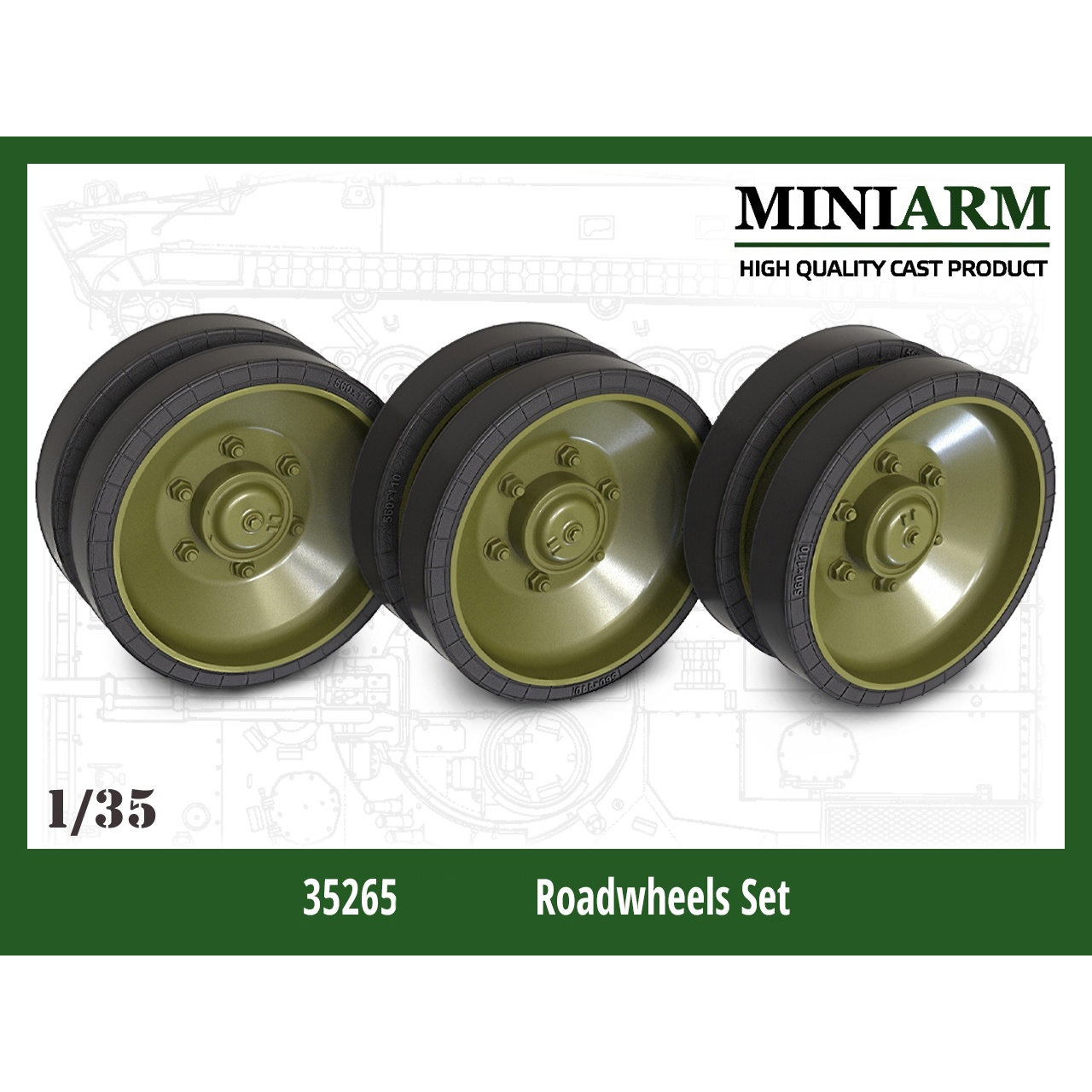 35265 Miniarm 1/35 Комплект опорных катков Боевая машина пехfromы-3