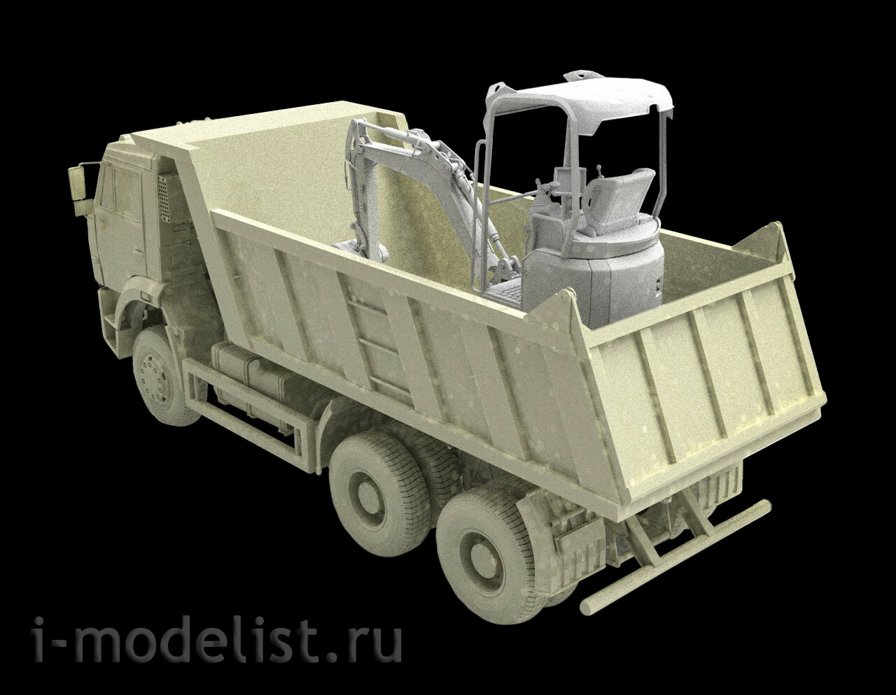 im35093 Imodelist 1/35 Mini Excavator for Model 3650 Zvezda
