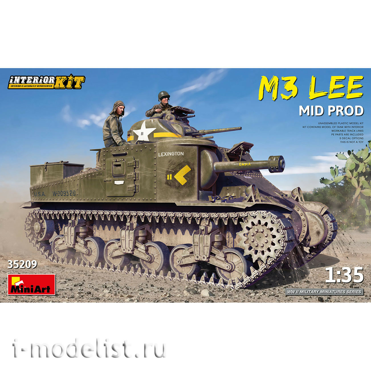 35209 MiniArt 1/35 American tank M3 LEE MID PROD. INTERIOR KIT