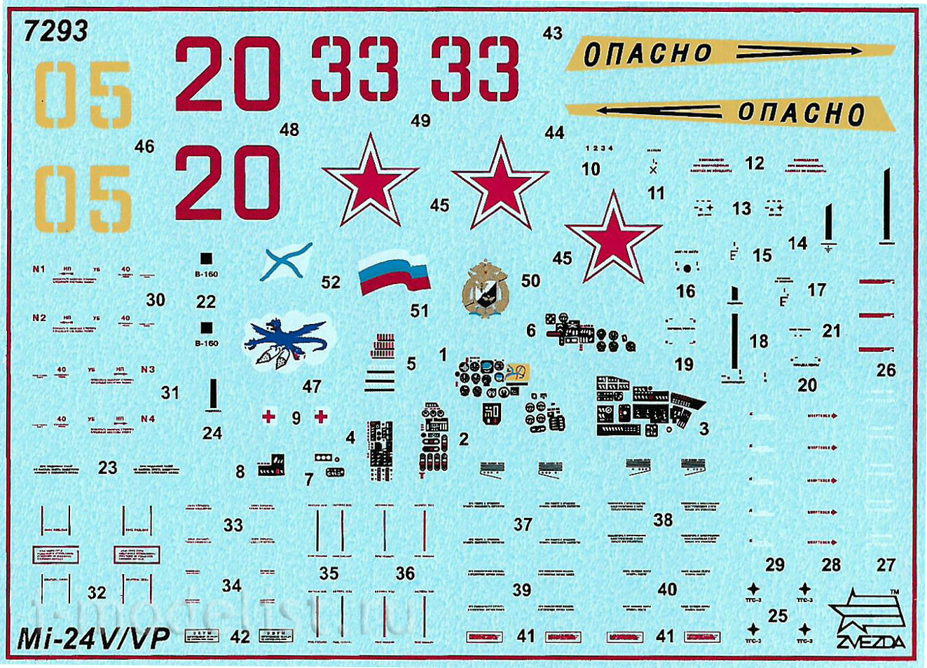 7293 Zvezda 1/72 Soviet attack helicopter 