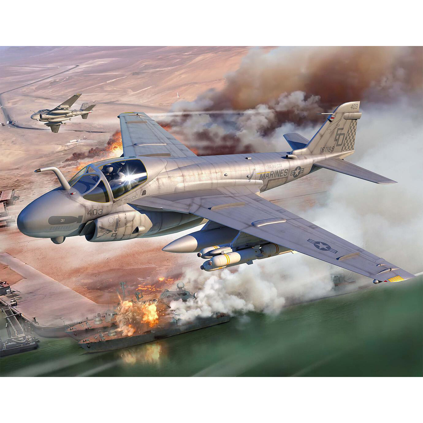 01642 Т$ач 1/72 Американский самолёт A-6E TRAM Intruder