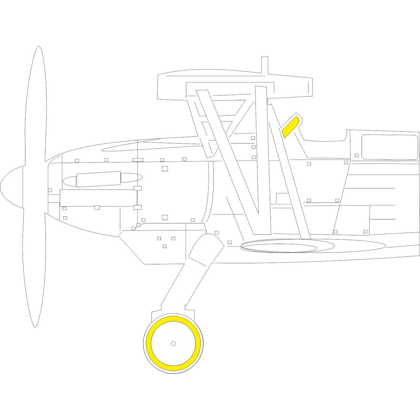 EX764 Eduard 1/48 Paint Mask for Ar 68F
