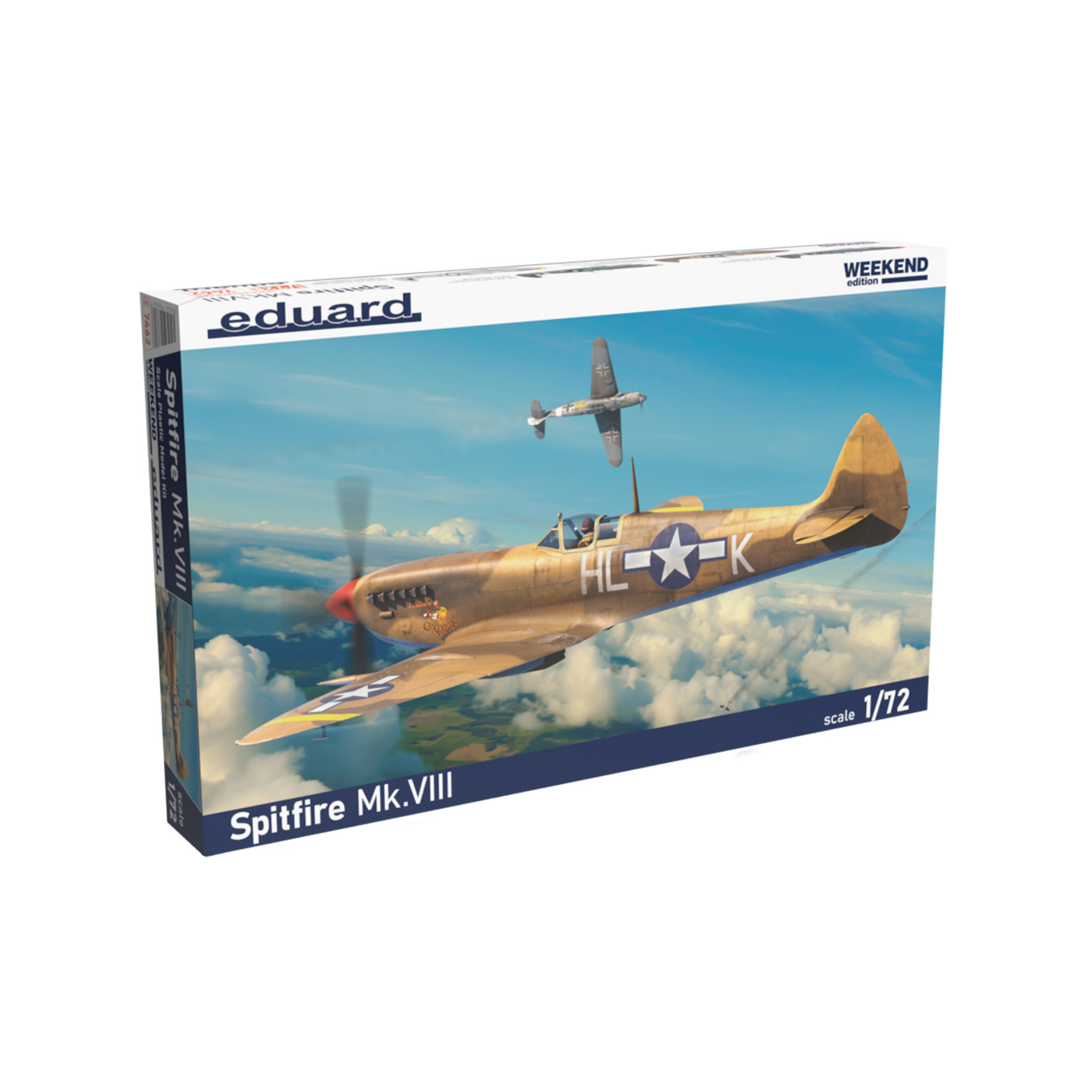 7462 Eduard 1/72 Spitfire Mk.VIII Fighter