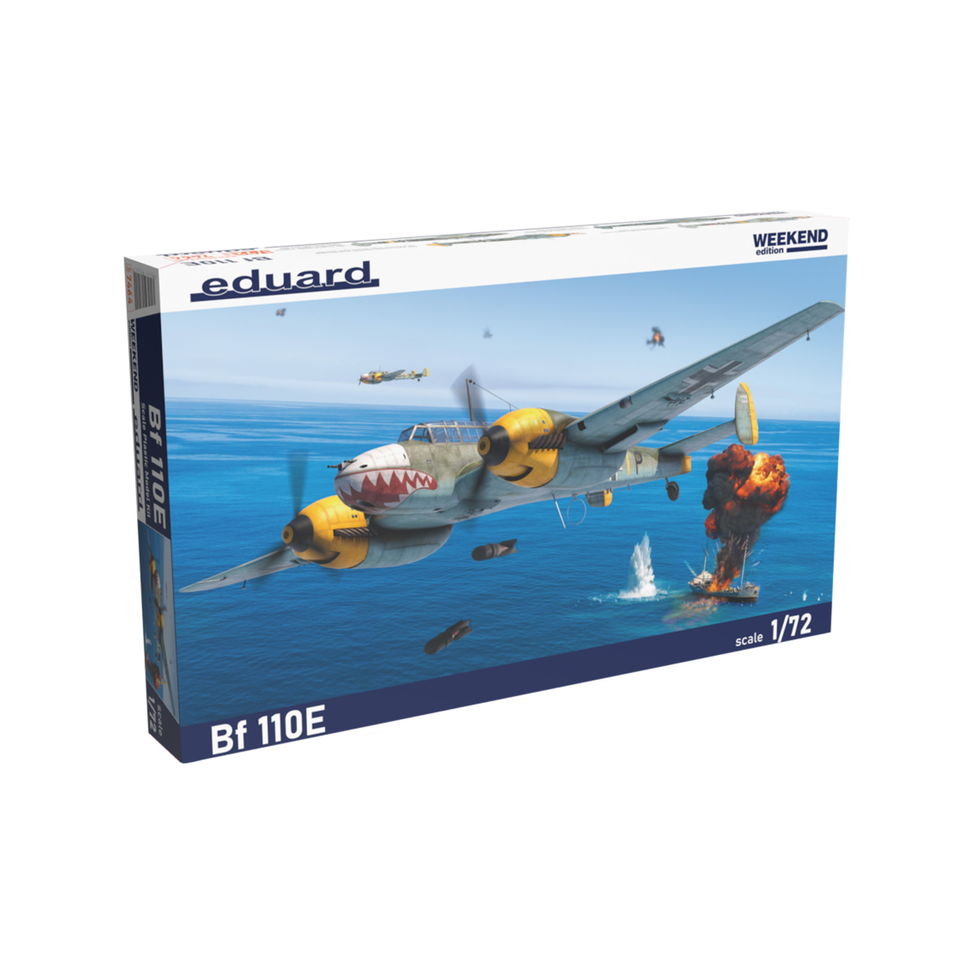 7464 Eduard 1/72 Messerschmitt Bf 110E Fighter