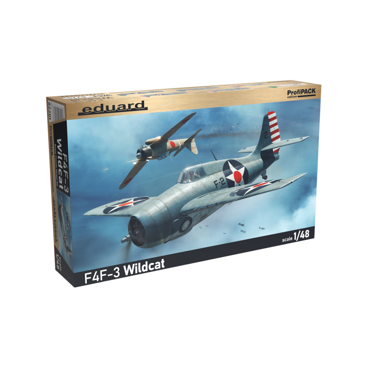 82201 Eduard 1/48 Fighter F4F-3 Wildcat ProfiPACK Version