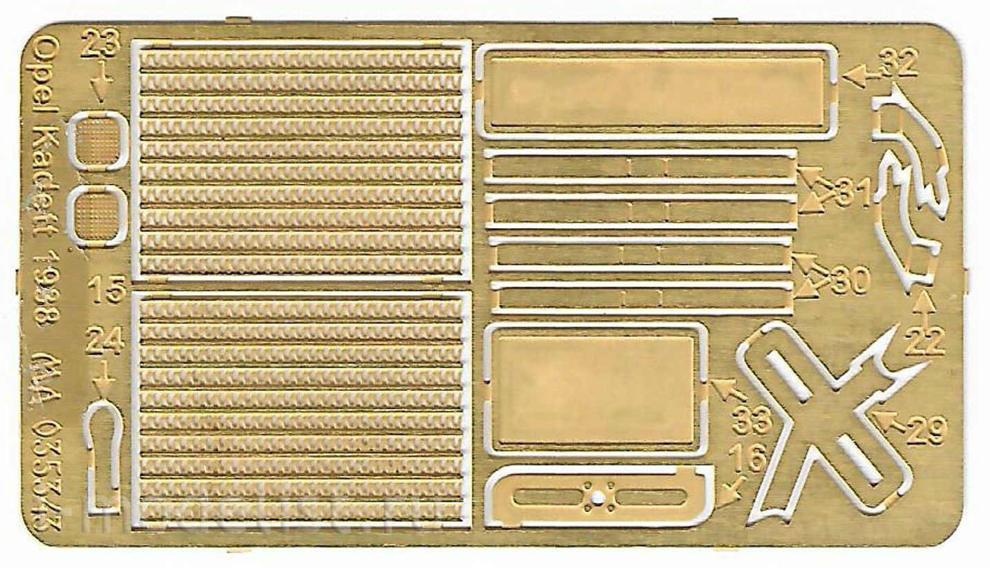 035343 Microdesign 1/35 photo Etching Opel Cadette 1938 