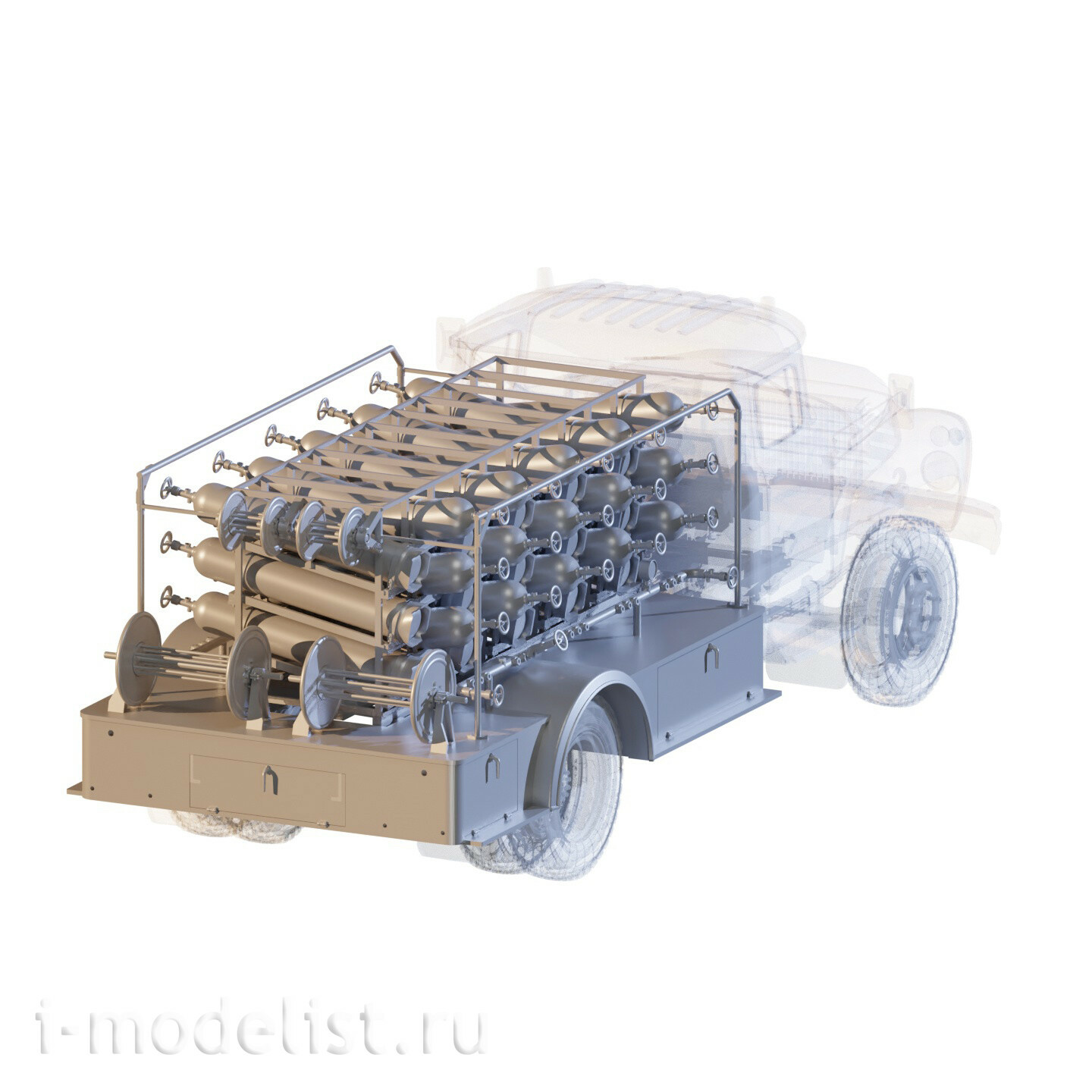ММ35057 My модель 1/35 АУ-21 Автомобиль углекислfromного тушения на базе грузового автомобиля 130