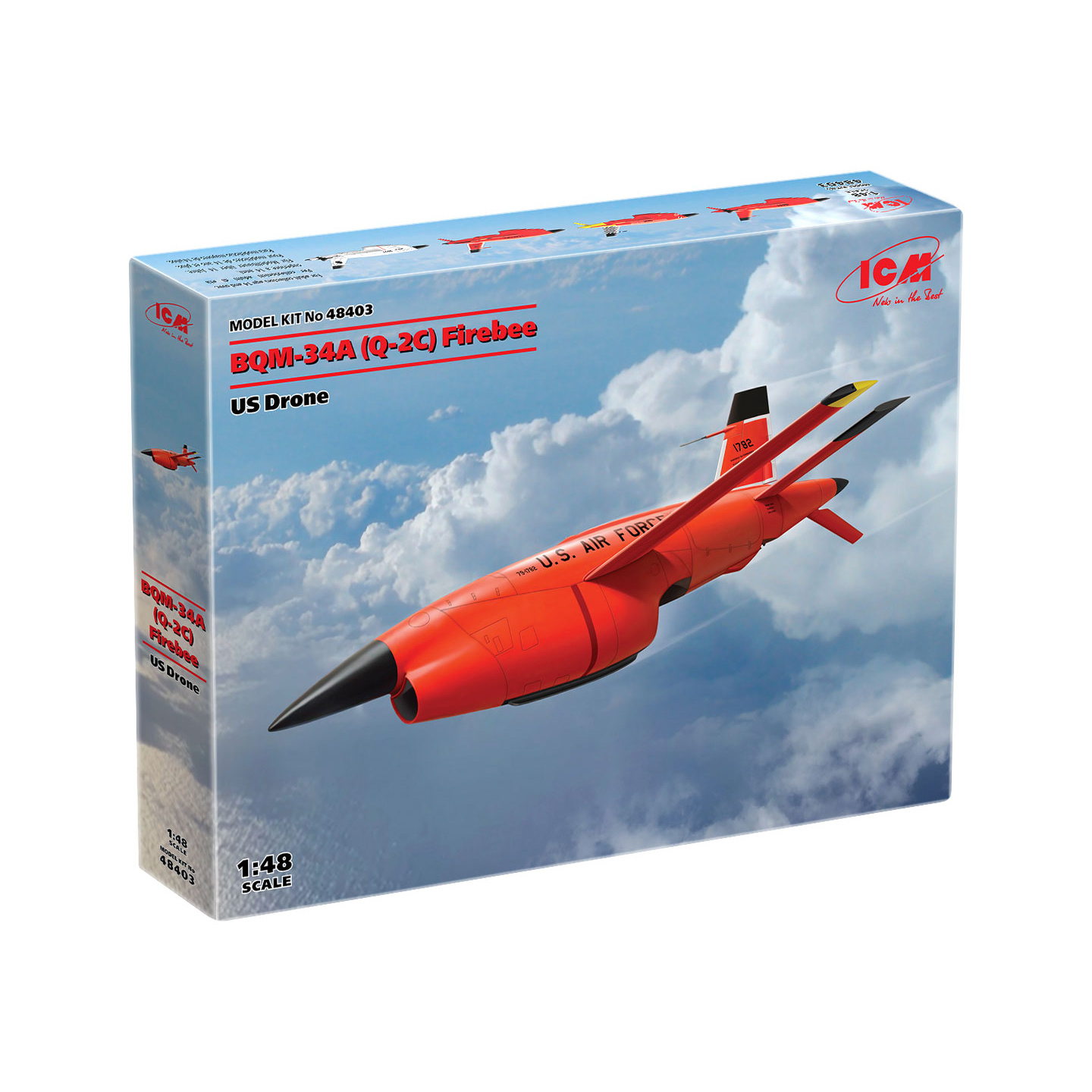 48403 ICM 1/48 American unmanned aircraft BQM-34A (Q-2C) Firebee