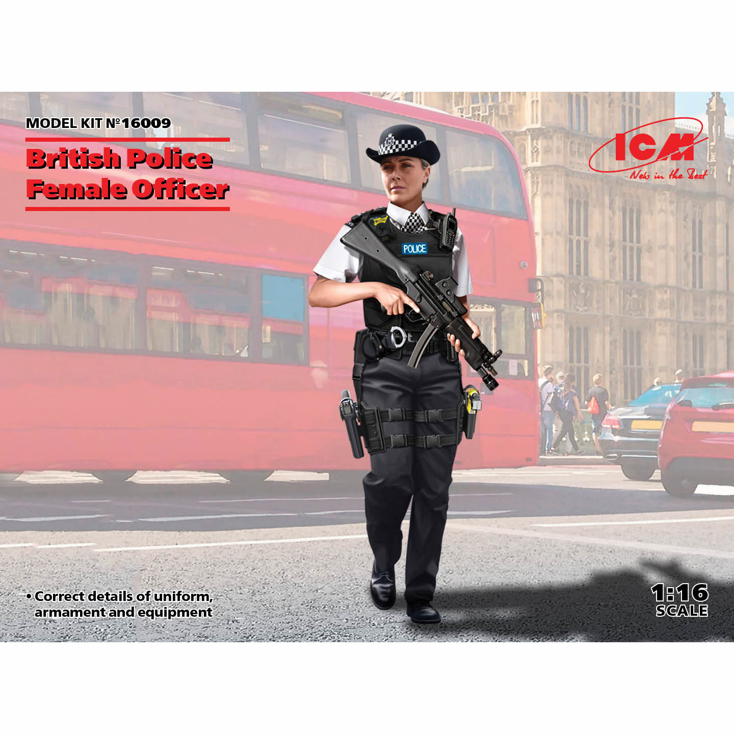 16009 ICM 1/16 Officer of the British Police