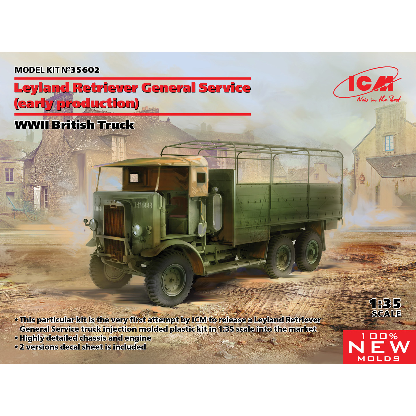 35602 ICM 1/35 Leyland Retriever General Service (early production) WWII British Truck