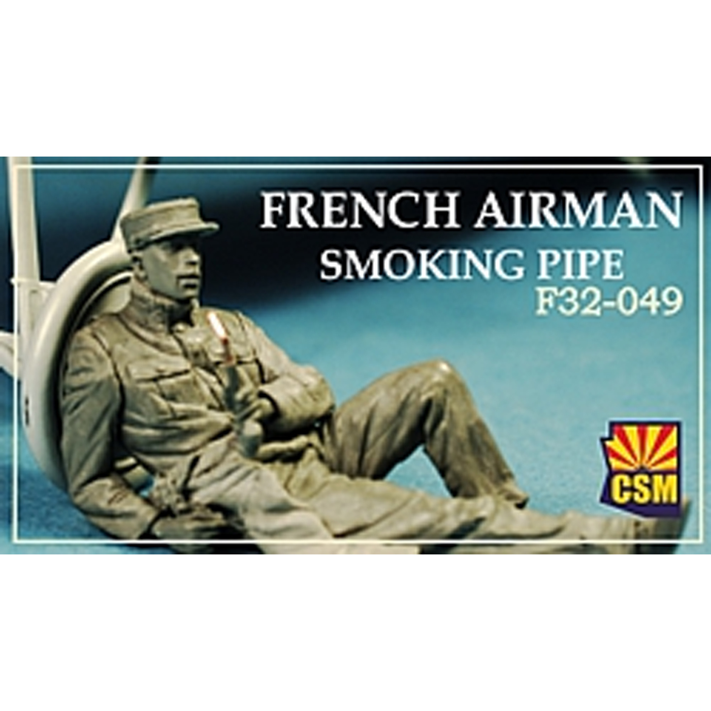 F32-049 Copper State Models 1/32 Французский лётчик, курящий т$ку