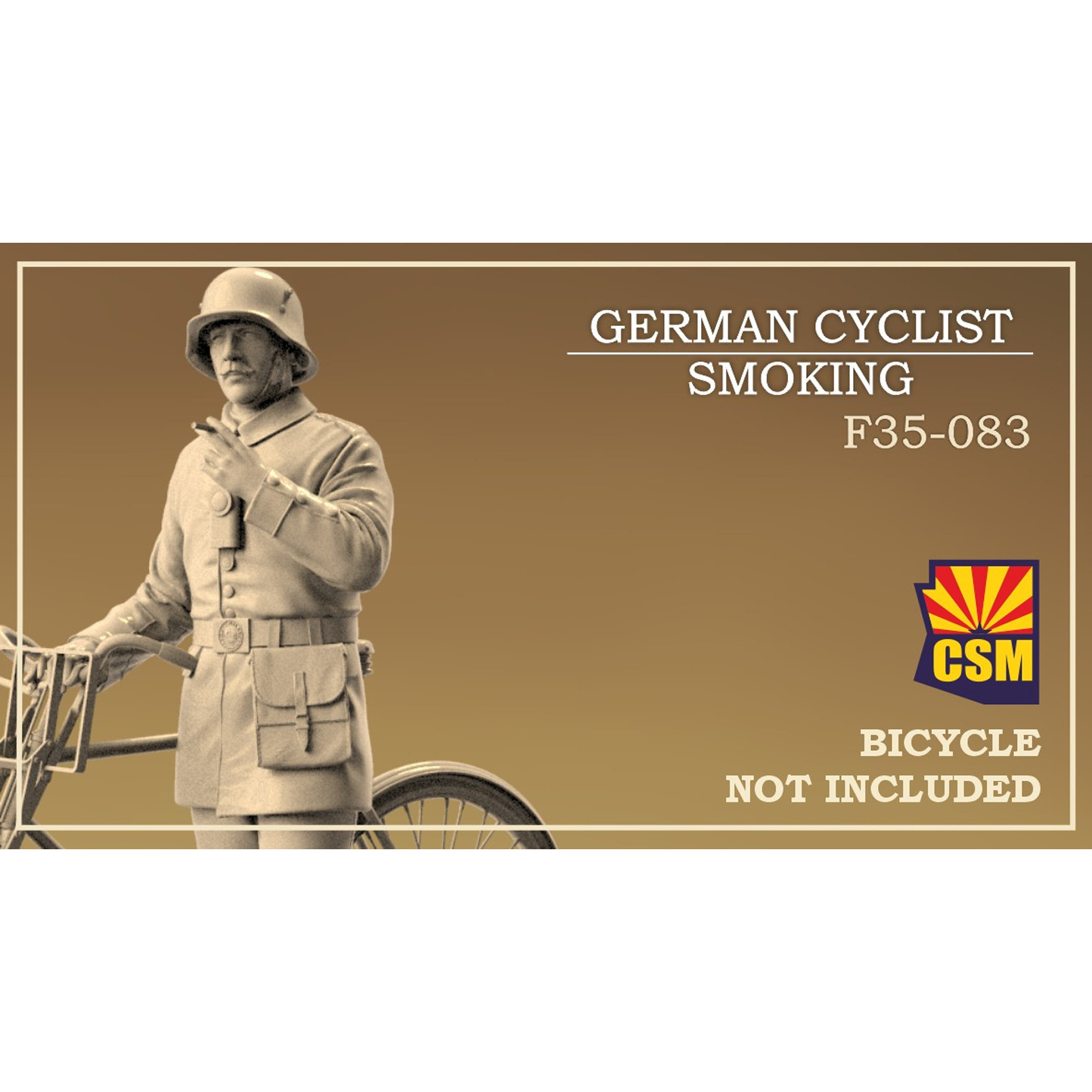 F35-083 Copper State Models 1/32 Курящий немецкий велосипедист