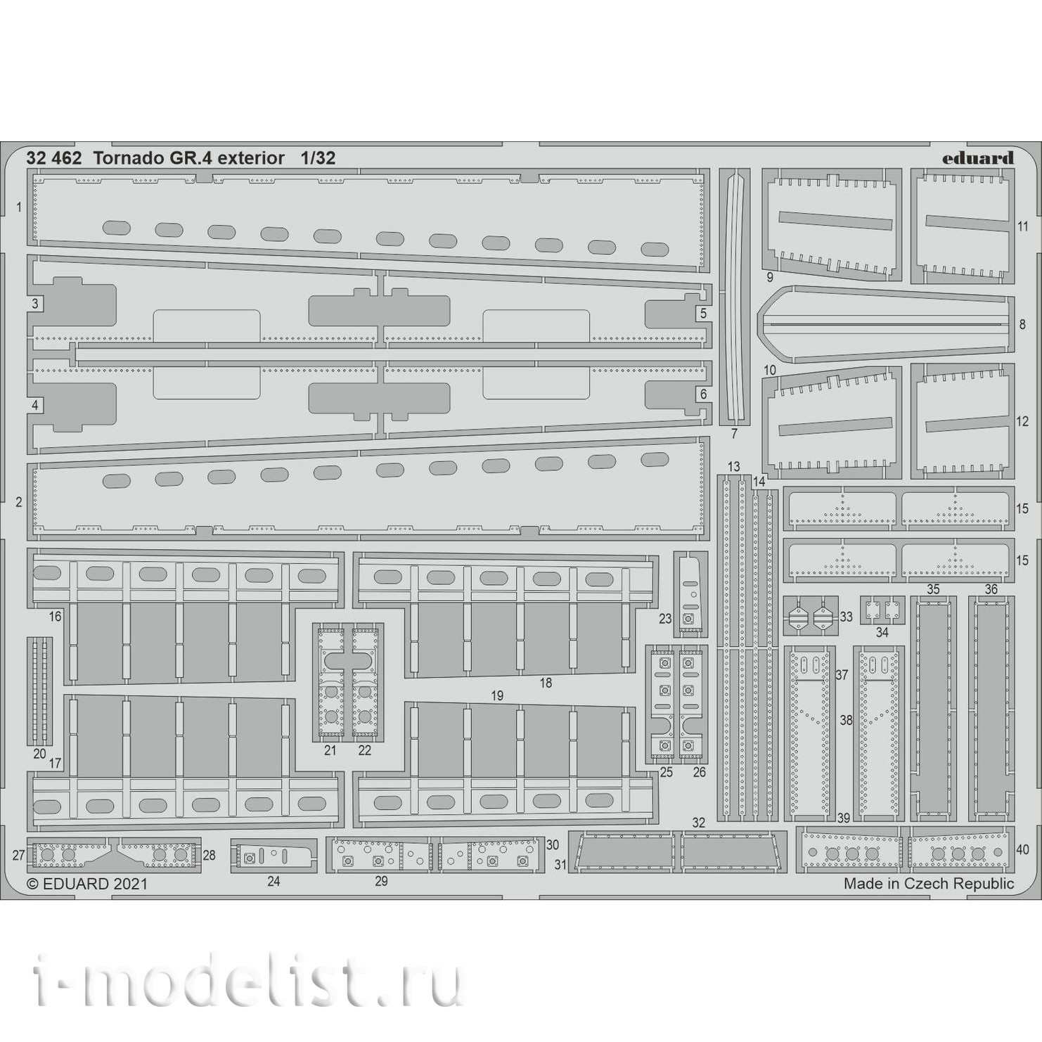 32462 Eduard 1/32 Photo Etching for Tornado GR. 4 Exterior