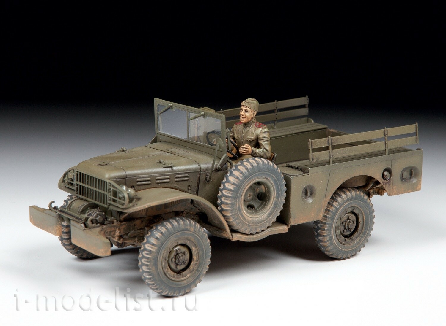 3664 Zvezda 1/35 PAmerican Army vehicle with winch WC-522 