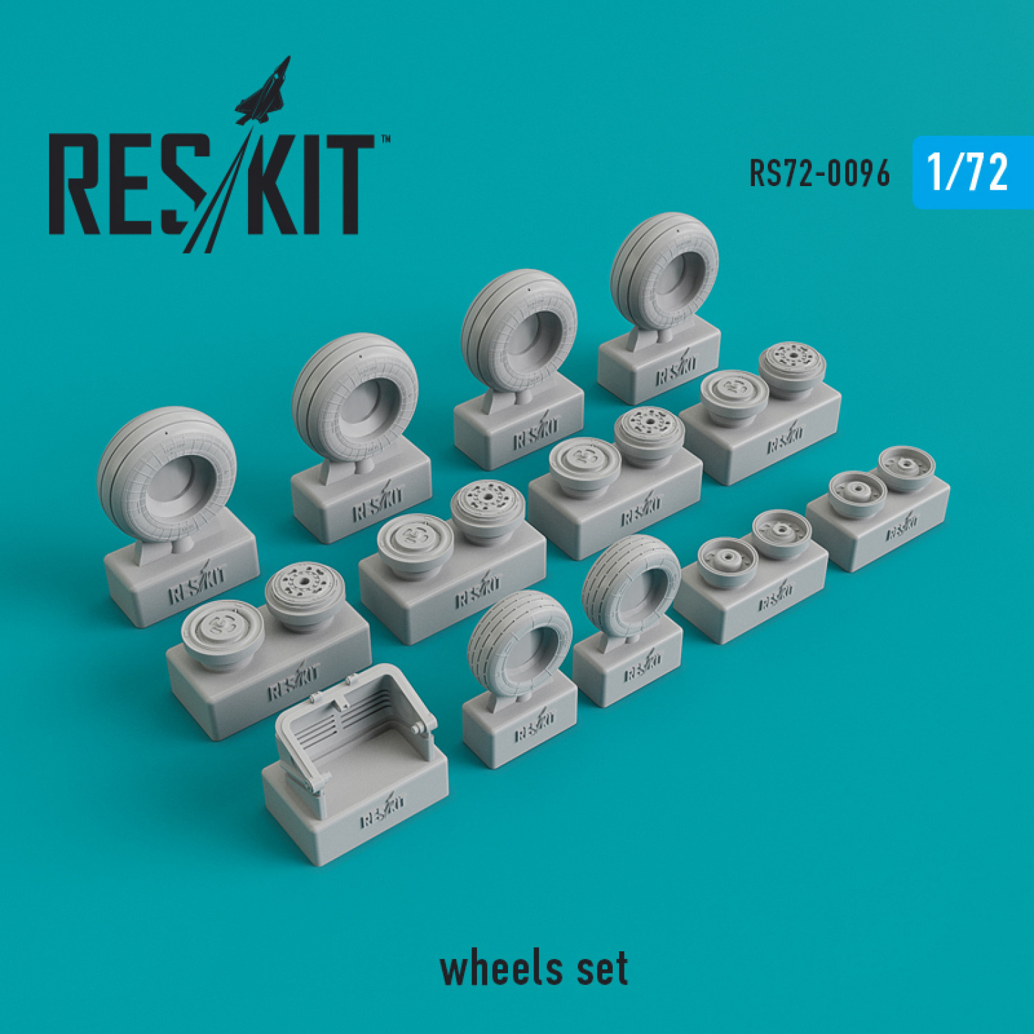 RS72-0096 RESKIT 1/72 Set of resin wheels for C-32/-34