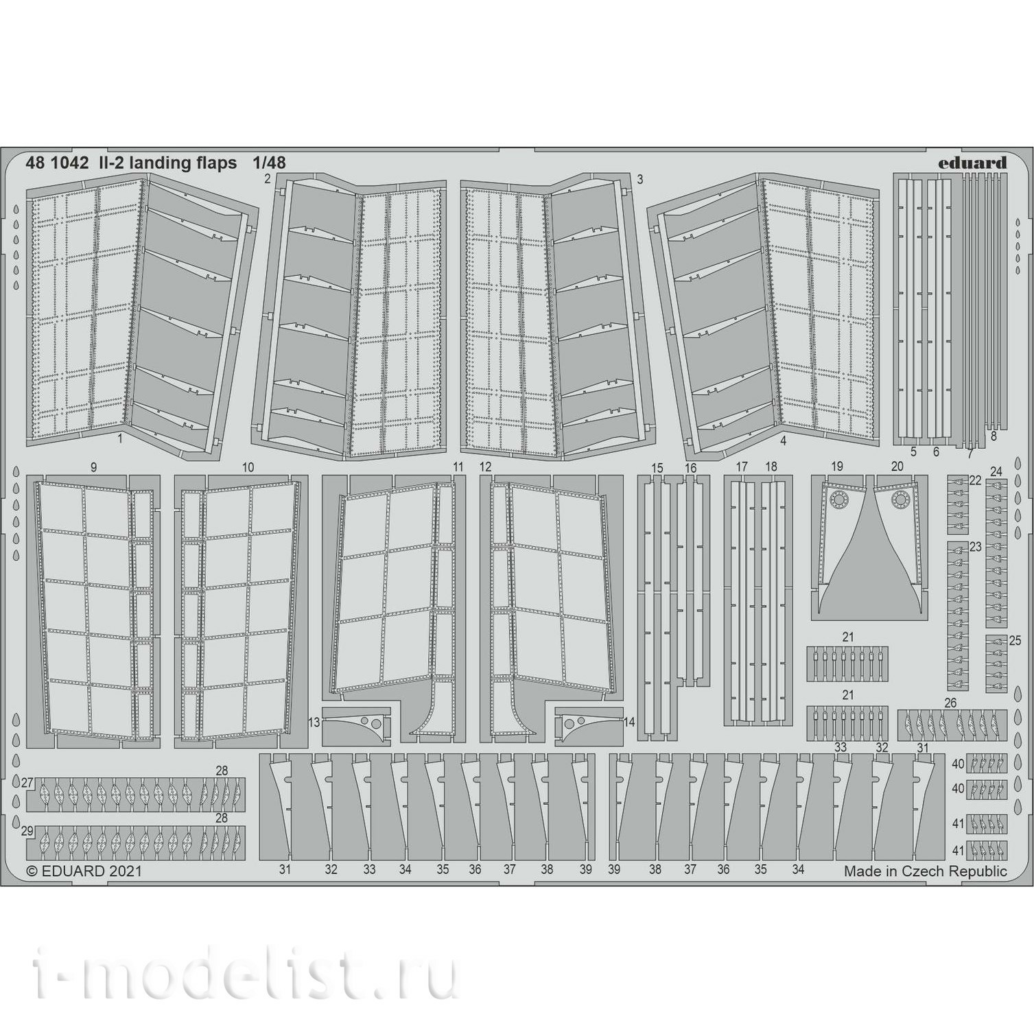 481042 Eduard 1/48 Photo etching for IL-2, flaps