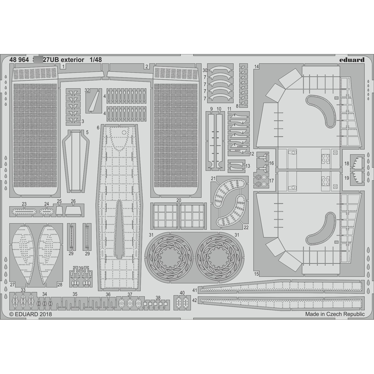 48964 Eduard 1/48 Photo Etching for С-27UB exterior