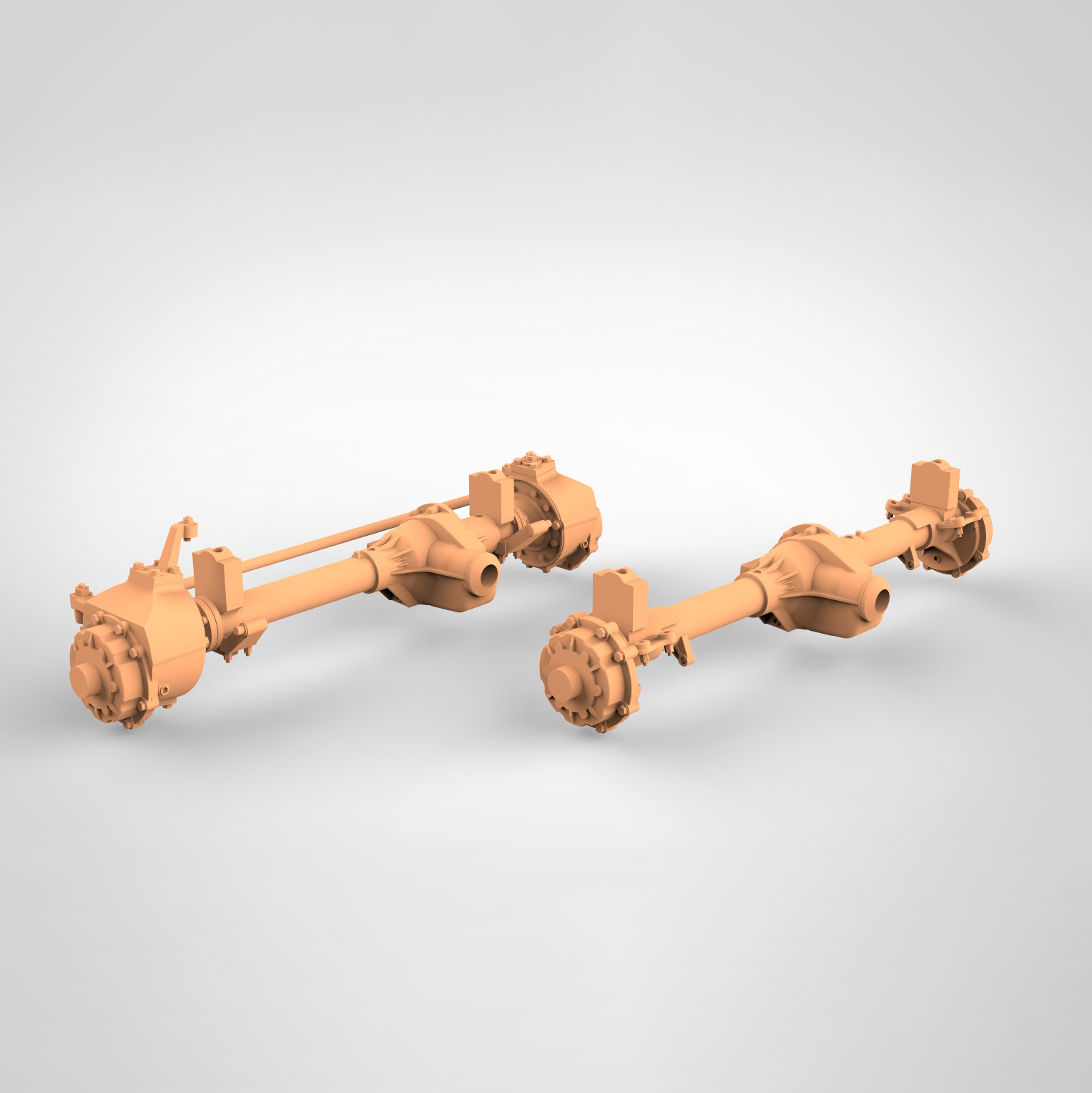 ММ35030 My модель 1/35 Мосты У@З с бортовым редуктором 