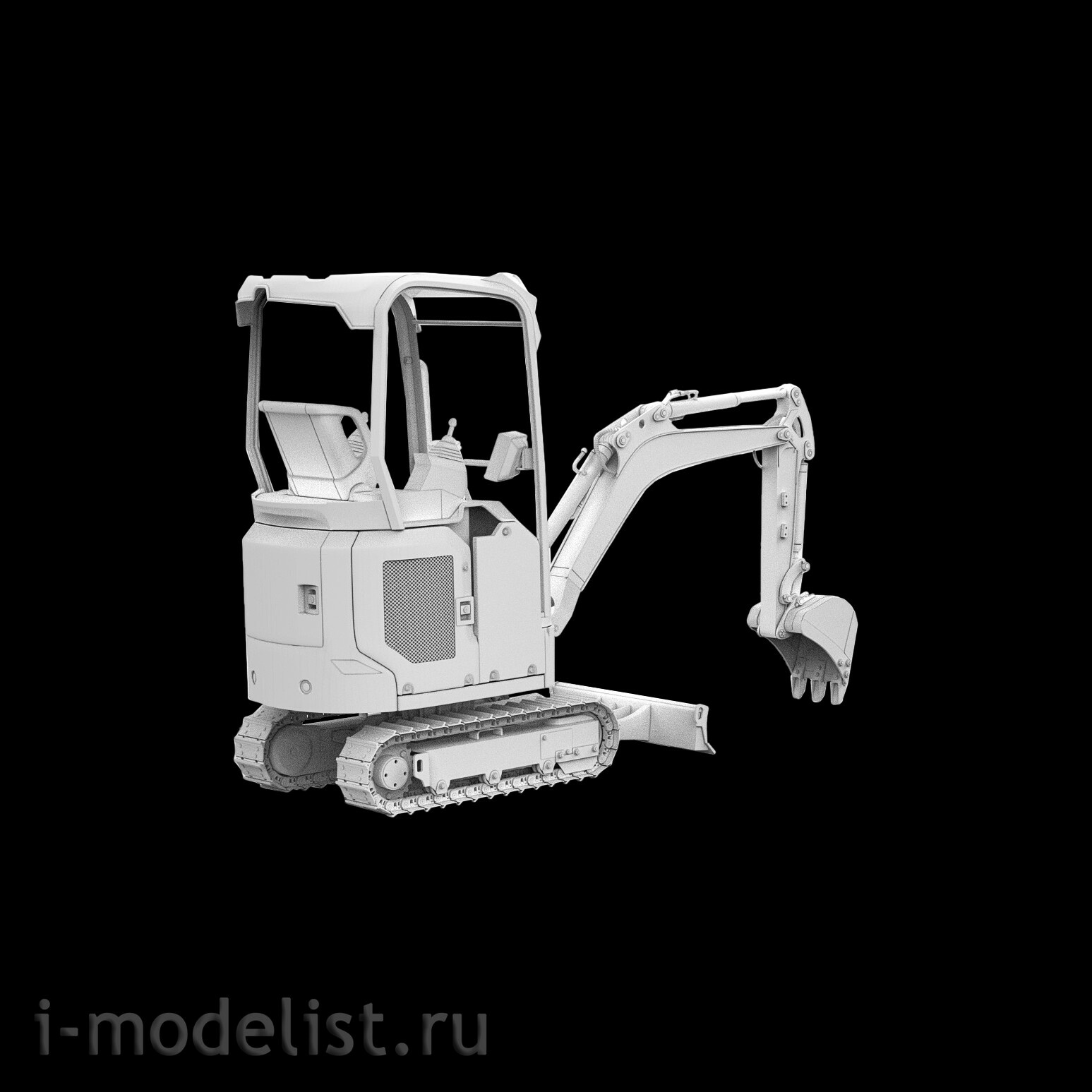 im35093 Imodelist 1/35 Mini Excavator for Model 3650 Zvezda