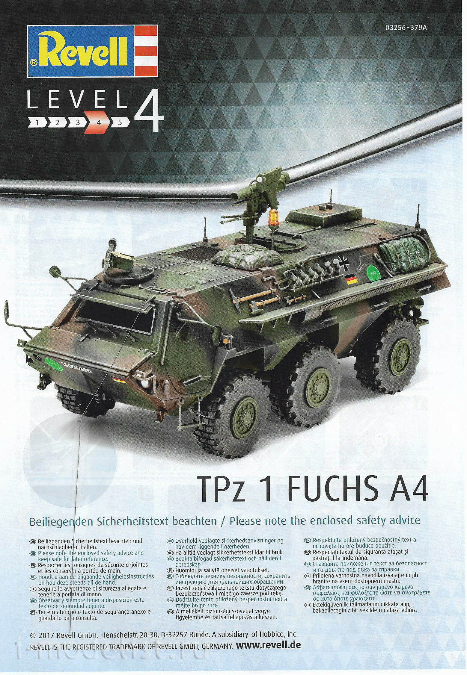 03256 Revell 1/35 German armored vehicle TPz 1 Fuchs 