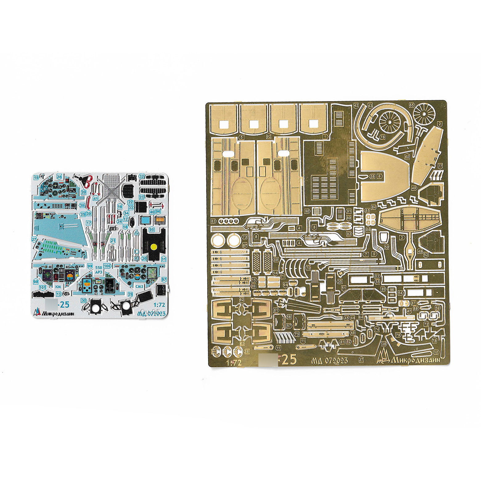 072023 Microdesign 1/72 Color photo etching kit for Si-25 (all modifications) from Zvezda