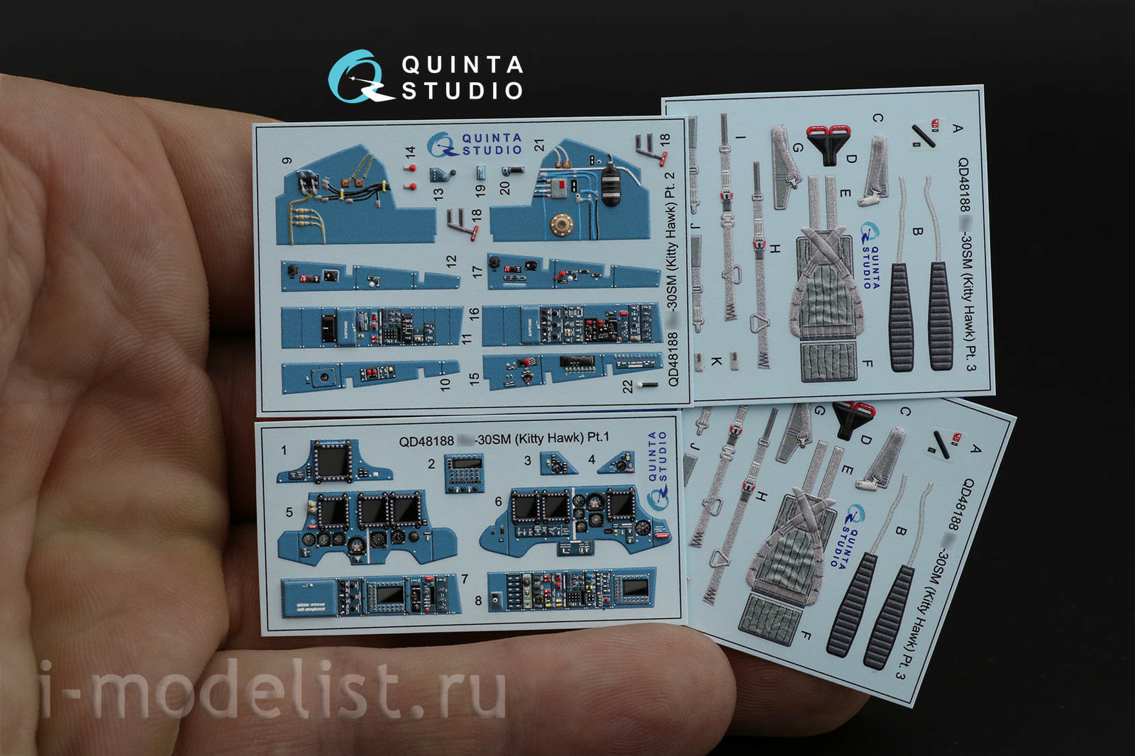 QD48188 1/48 3D Decal of the cabin interior Sukhoi-30CM (for the KittyHawk model)