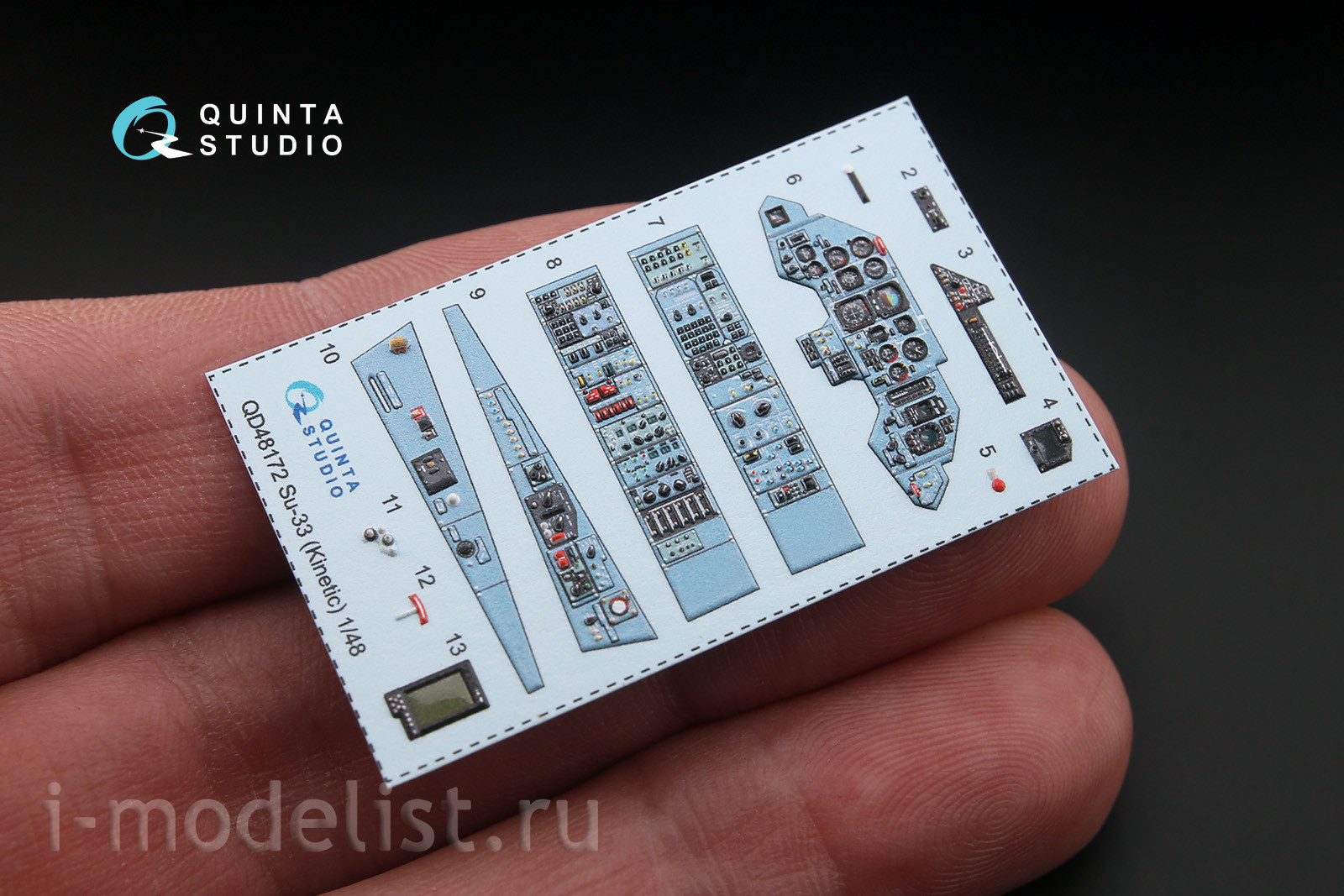 QD48172 Quinta Studio 1/48 3D Decal cabin interior Sukhoi-33 (for Kinetic model)