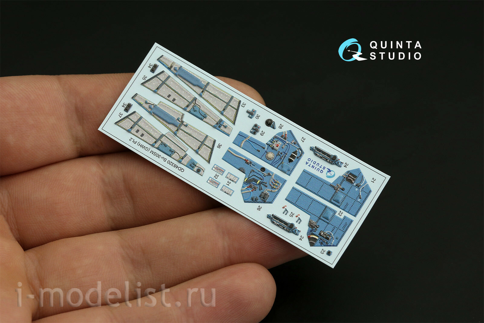 QD48320 Quinta Studio 1/48 3D Decal Cabin Interior Sukhoi-30CM (GWH)