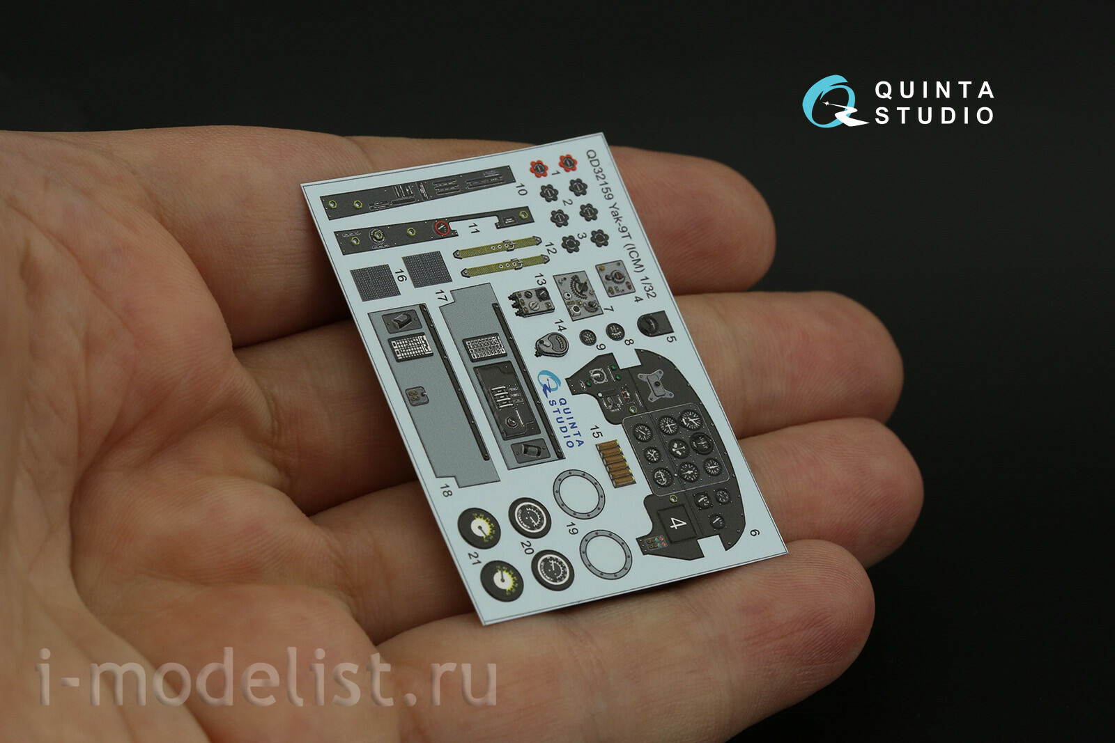 QD32159 Quinta Studio 1/32 3D Decal cabin interior Yakovlev-9T/K (ICM)