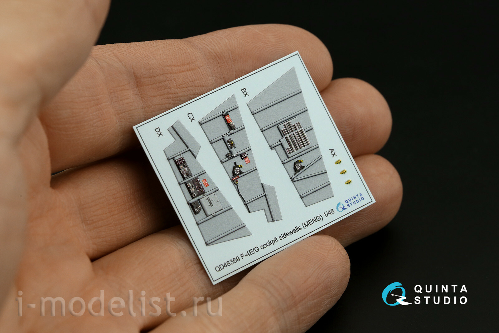 QD+48342 Quinta Studio 1/48 3D Cabin Interior Decal F-4G late (Meng) (with 3D printed parts)