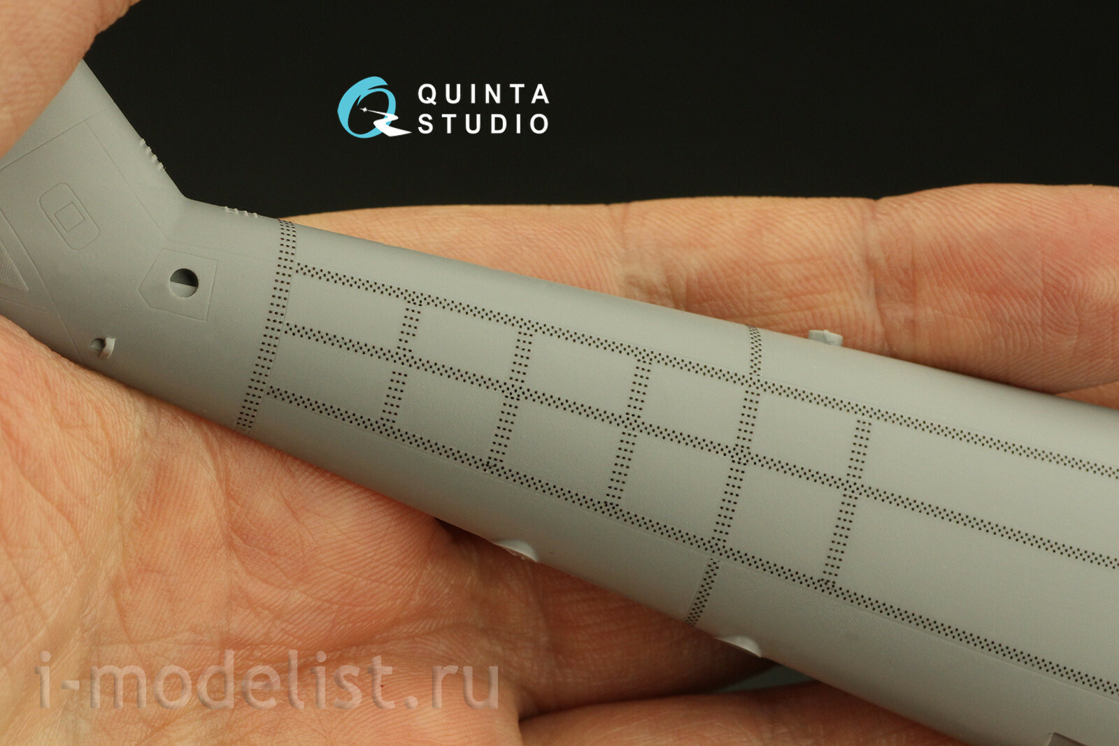 QRV-036 Quinta Studio 1/48 Triple riveting rows (riveting size 0.15 mm, interval 0.6 mm), black, total length 4.4 m