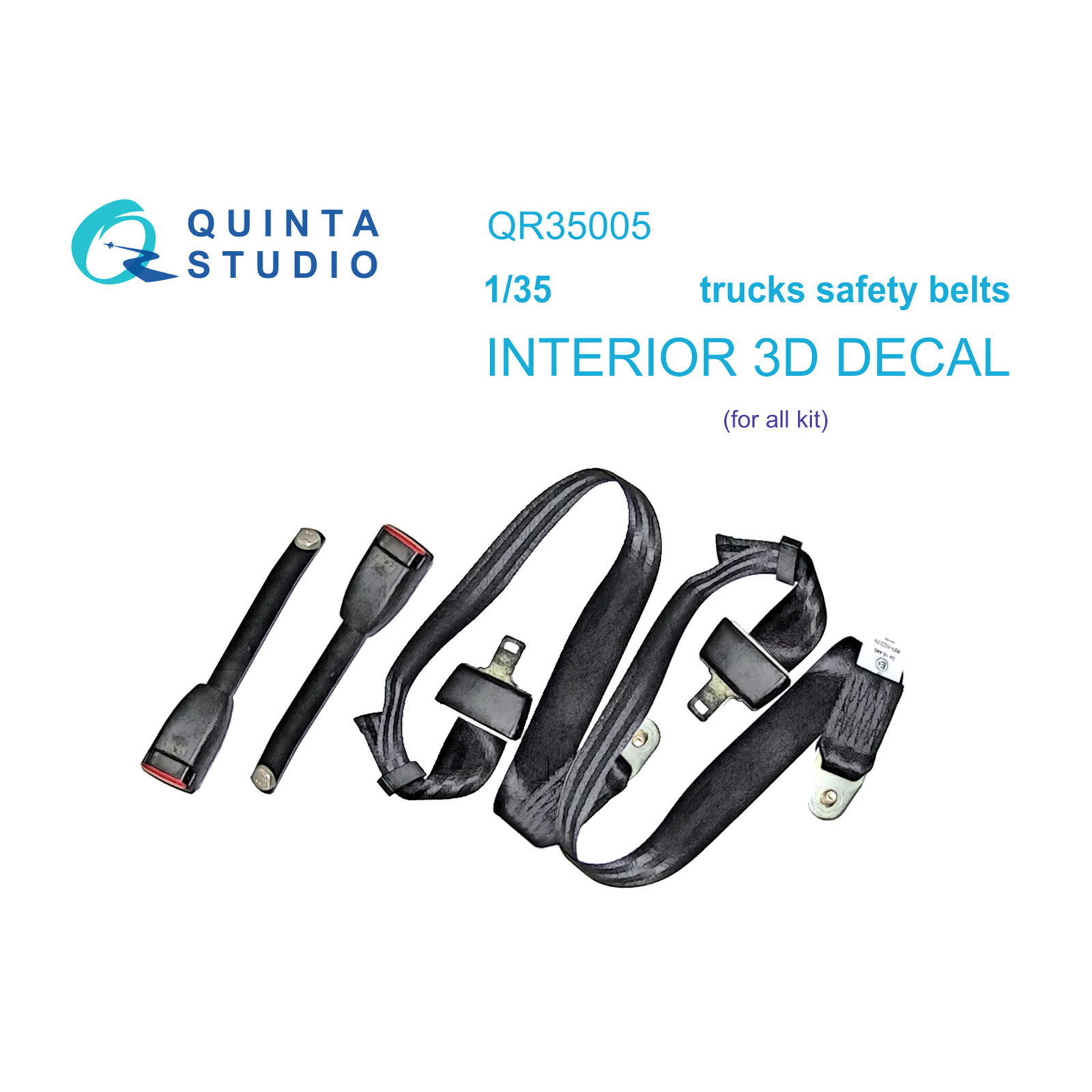 QR35005 Quinta Studio 1/35 Seat Belt Kit for the K Truck family (For all models)