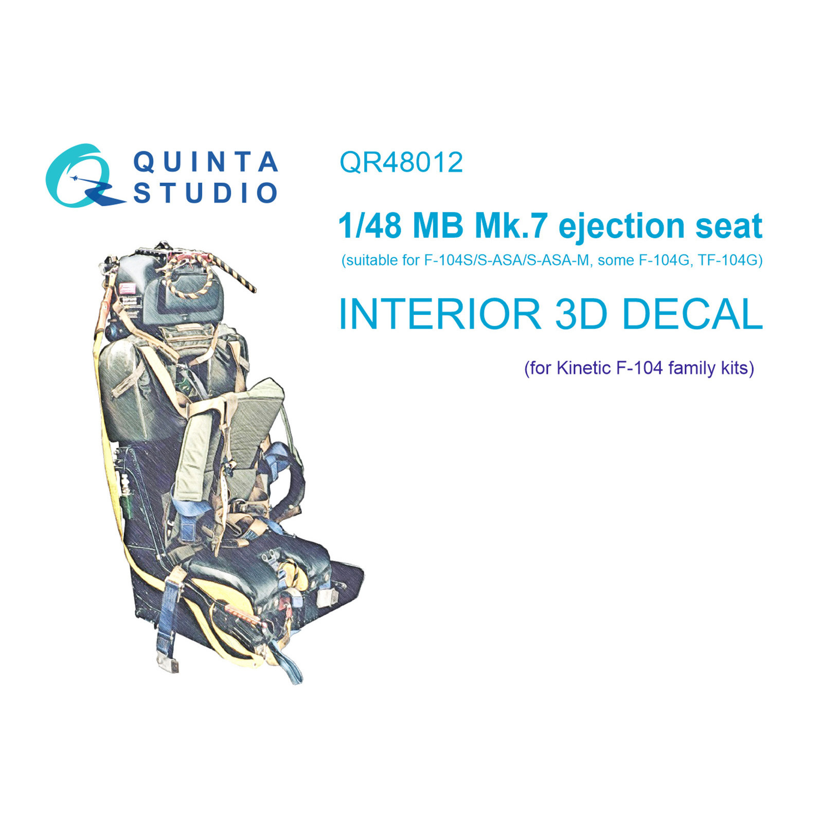 QR48012 Quinta Studio 1/48 MB Mk.7 Armchair for the F-104 family (Kinetic)