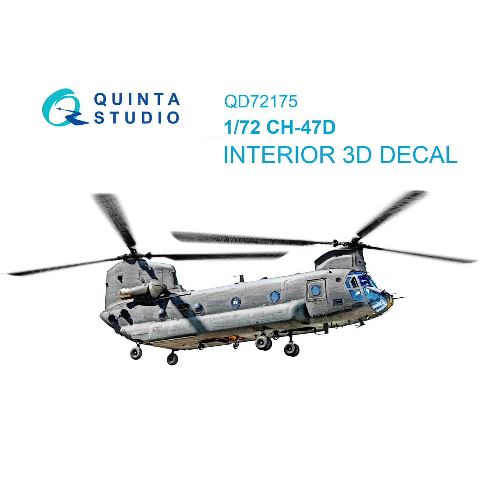 QD72175 Quinta Studio 1/72 3D Декаль интерьера для CH-47D (Т$ач)