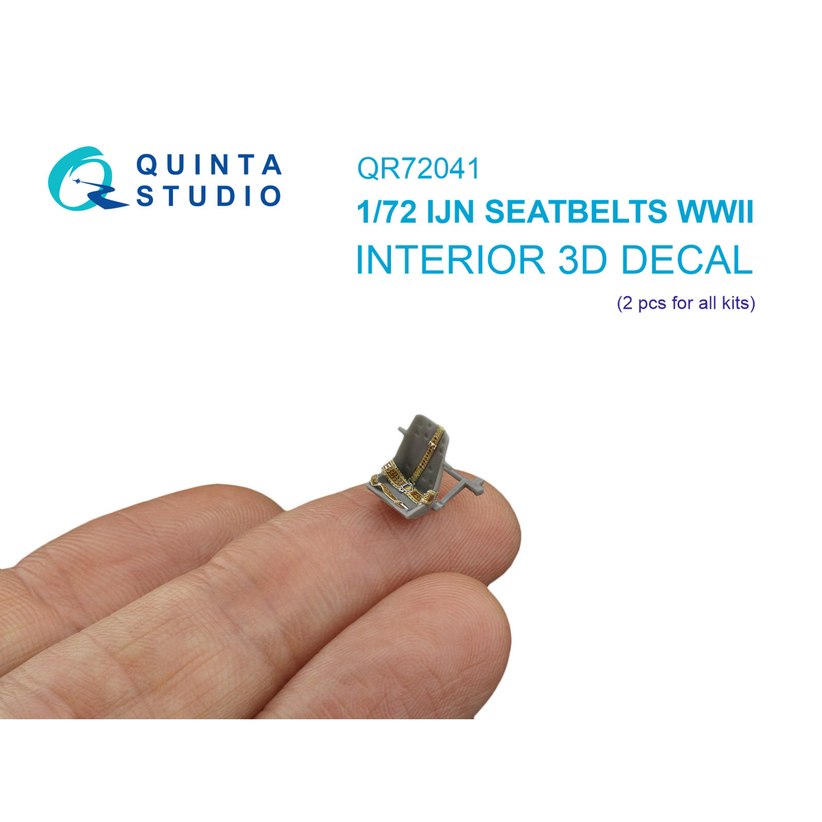 QR72041 Quinta Studio 1/72 Комплект ремней для самолета ВМС Японии, ВМВ (2 шт)