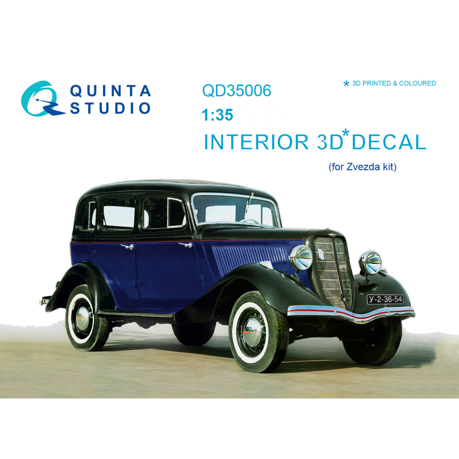 QD35006 Quinta Studio 1/35 3D Cabin Interior Decal for G@Z-M1 (for Zvezda Model)