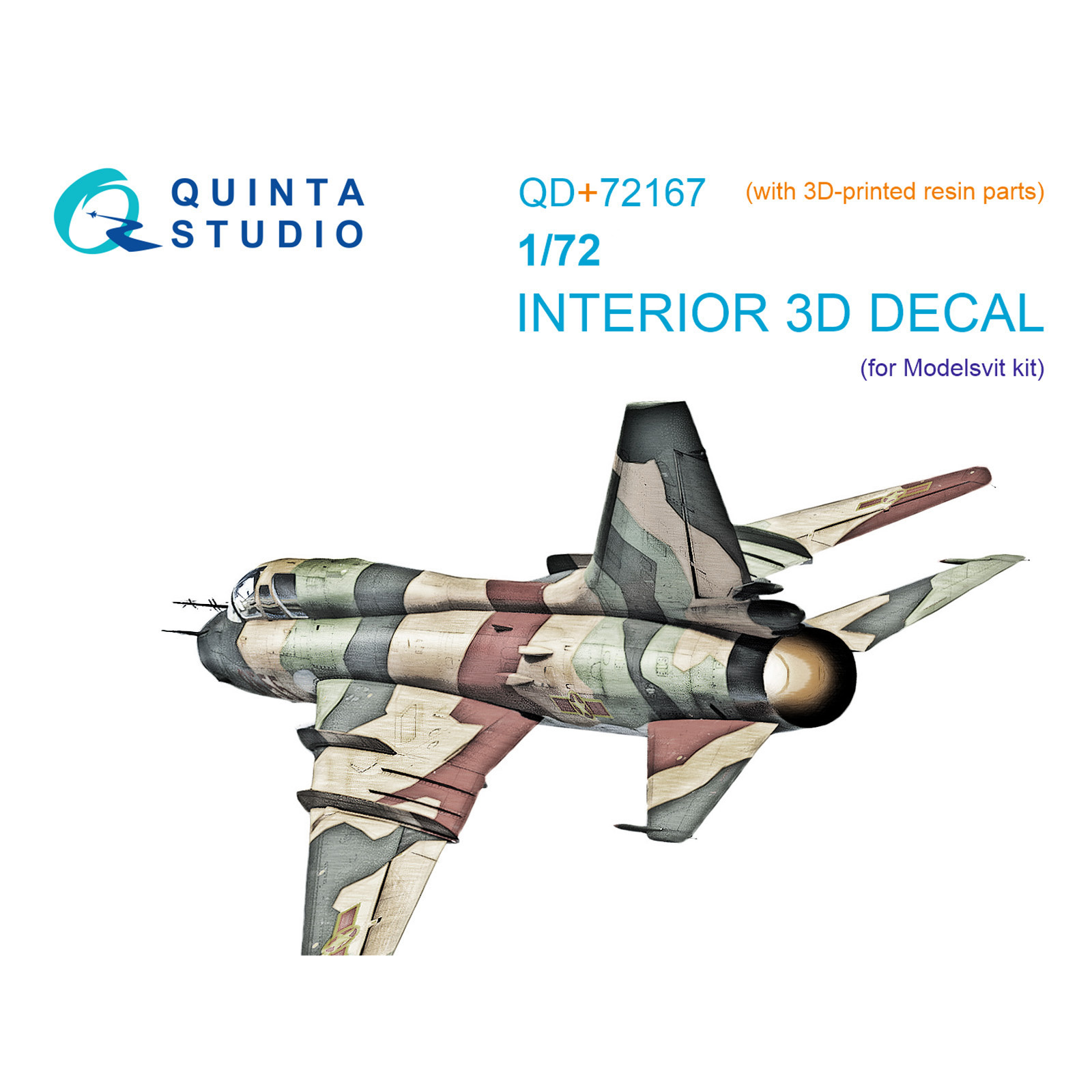 QD+72167 Quinta Studio 1/72 3D Декаль интерьера кабины С-17УМ3 (Modelsvit) (с 3D-печатными деталями)