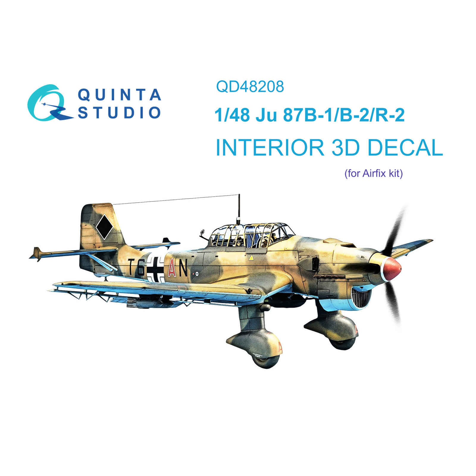 QD48208 Quinta Studio 1/48 3D Cabin Interior Decal Ju 87B-1/B-2/R-2 (Airfix)