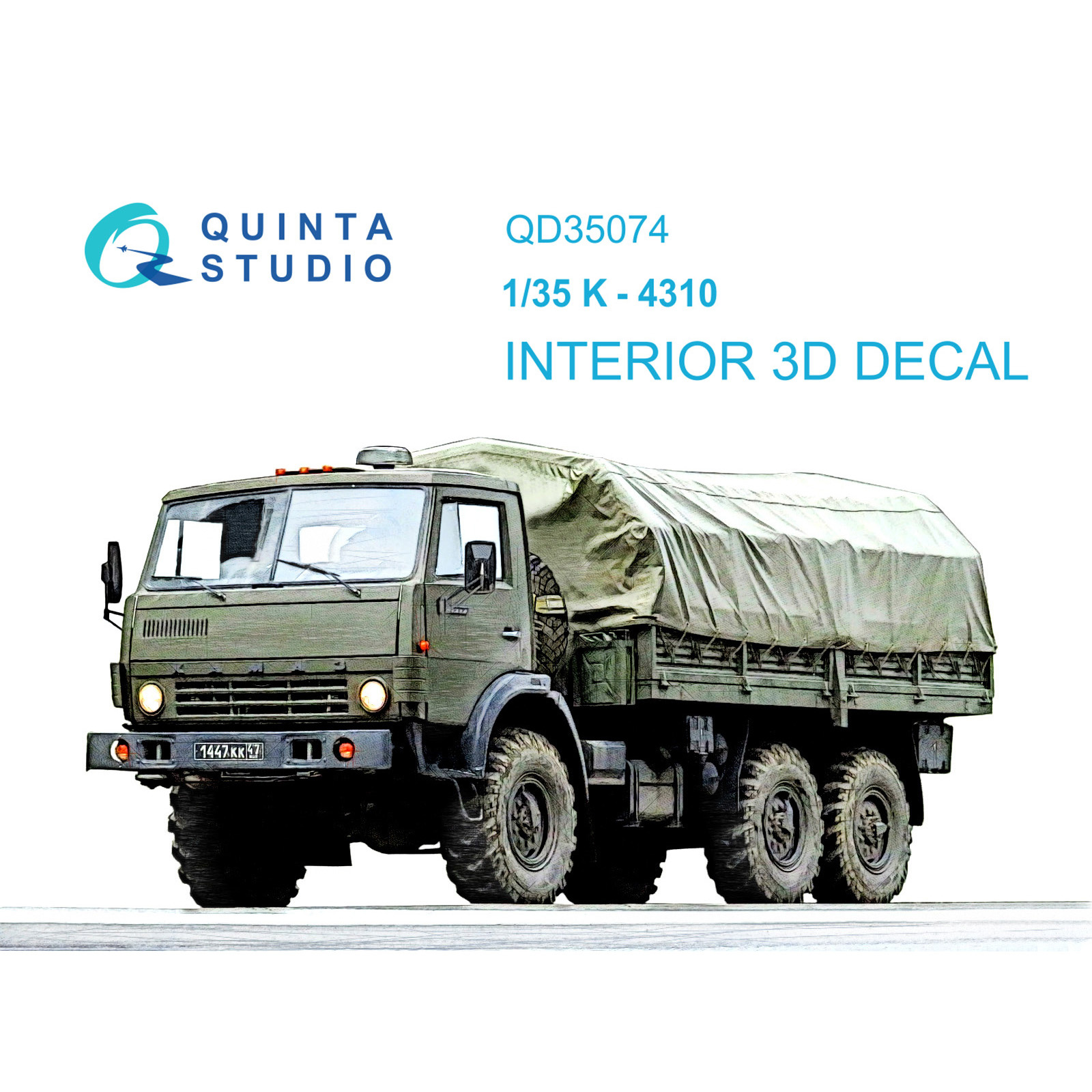 QD35074 Quinta Studio 1/35 3D Cabin Interior Decal K-4310 (Trumpeter)
