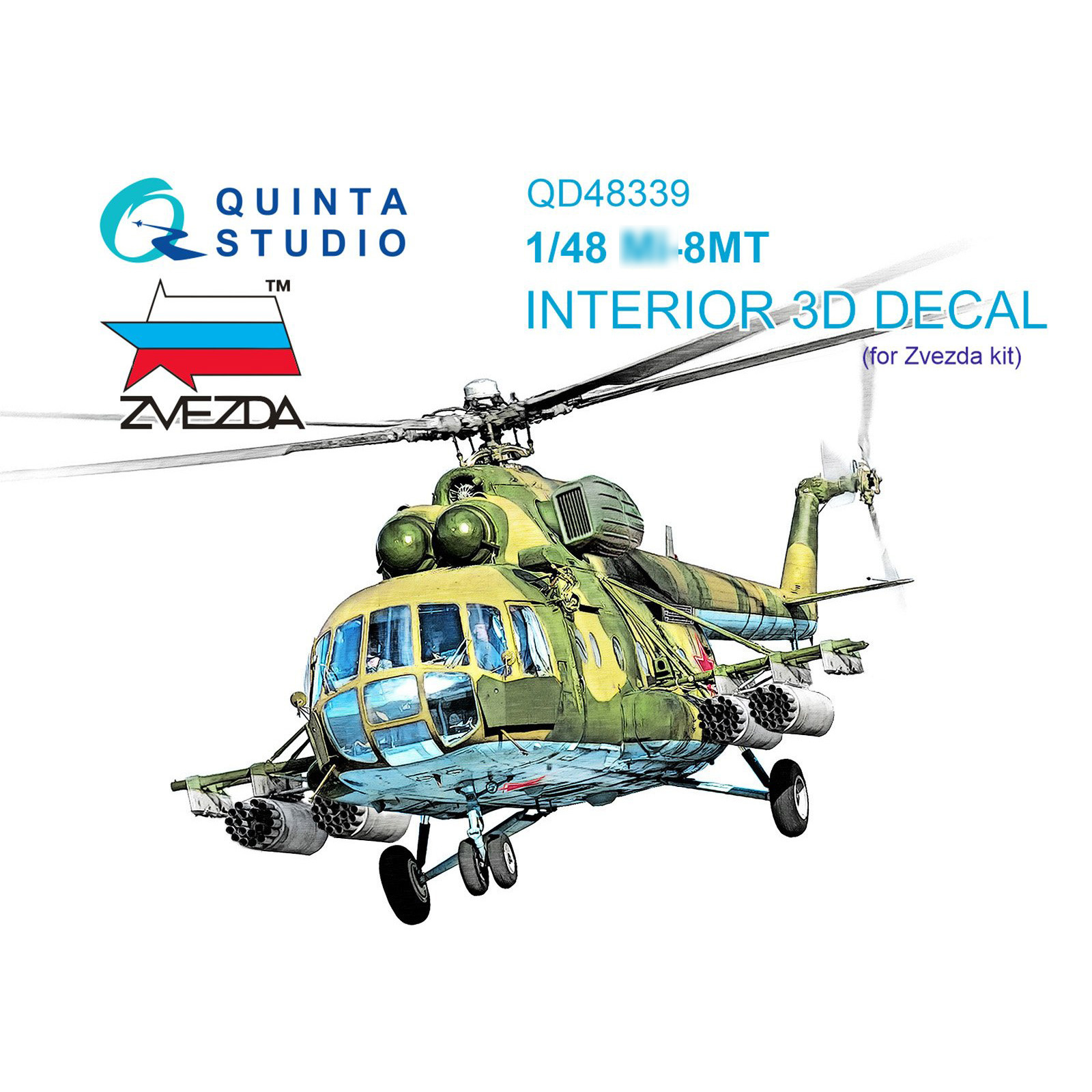 QD48339 Quinta Studio 1/48 3D Decal Cabin Interior Mu-8MT (Zvezda)