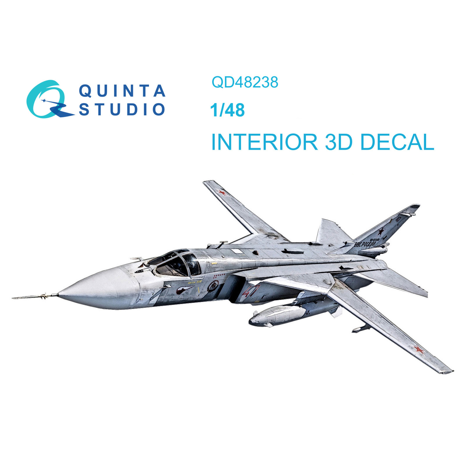 QD48238 Quinta Studio 1/48 3D Decal cabin interior C-24M (Trumpeter)