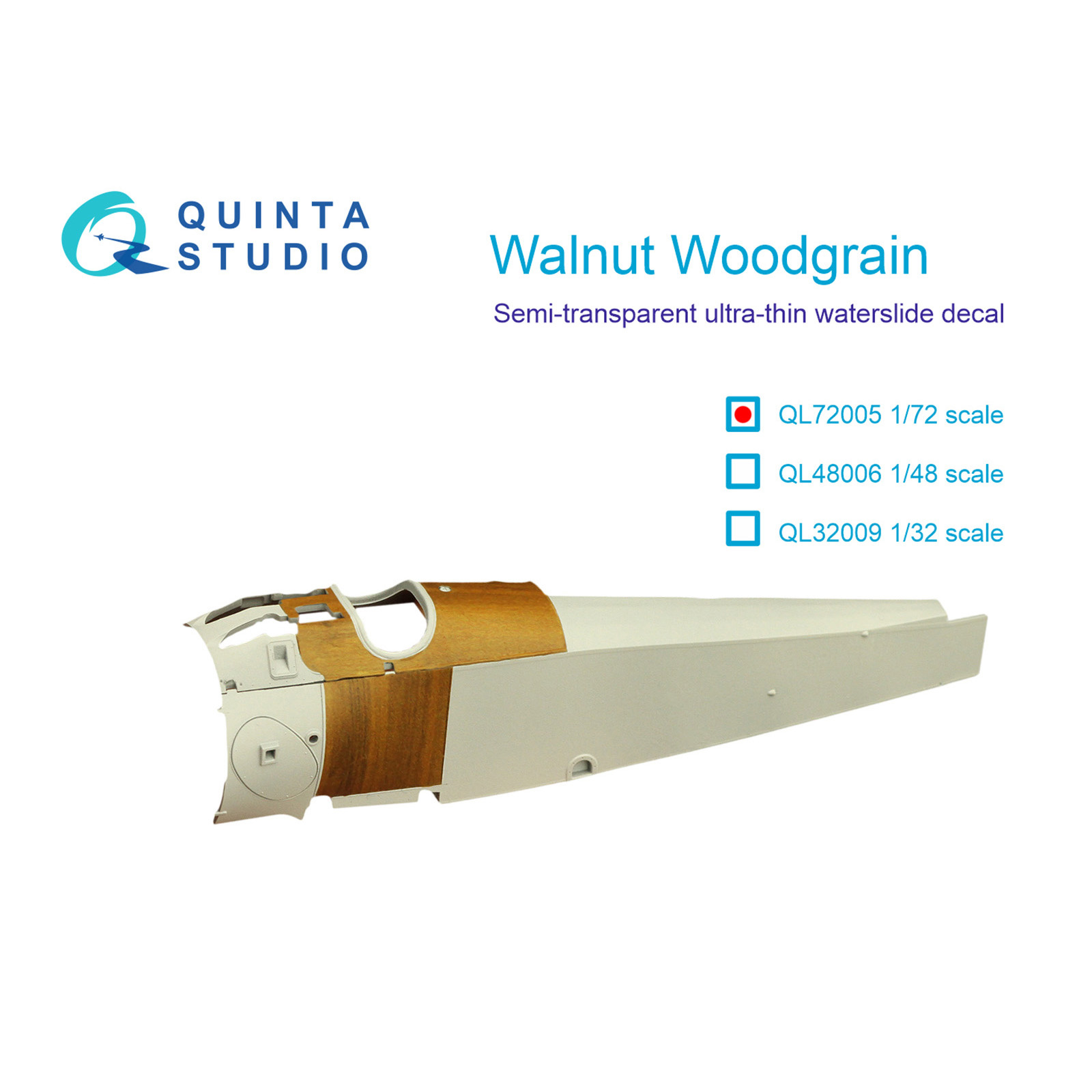 QL72005 Quinta Studio 1/72 Imitation walnut wood (for any models)