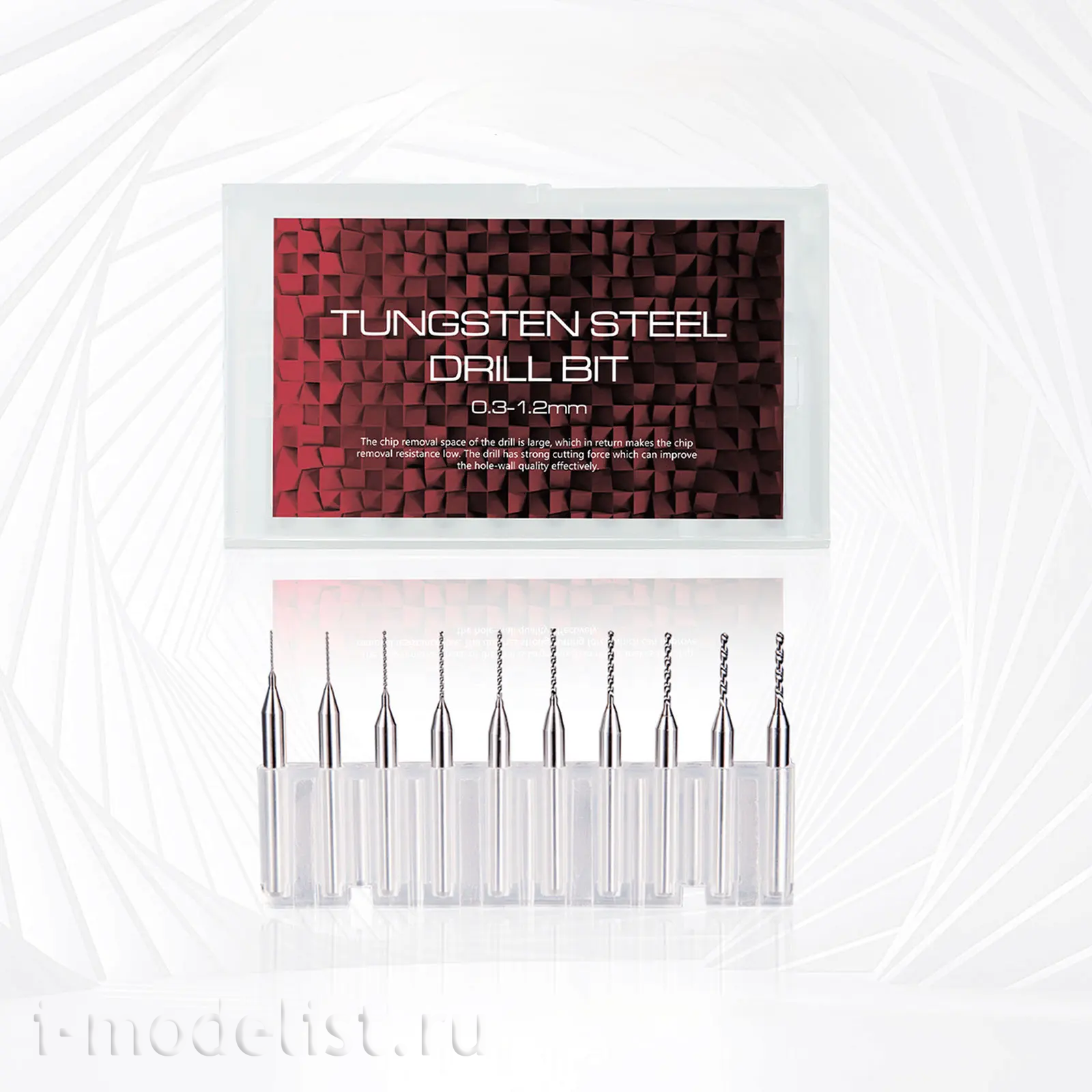 AT-SHD DSPIAE Алюминиевая ручная дрель с цанговым зажимом + набор свёрел 10 шт. (0.3-1.2 мм)