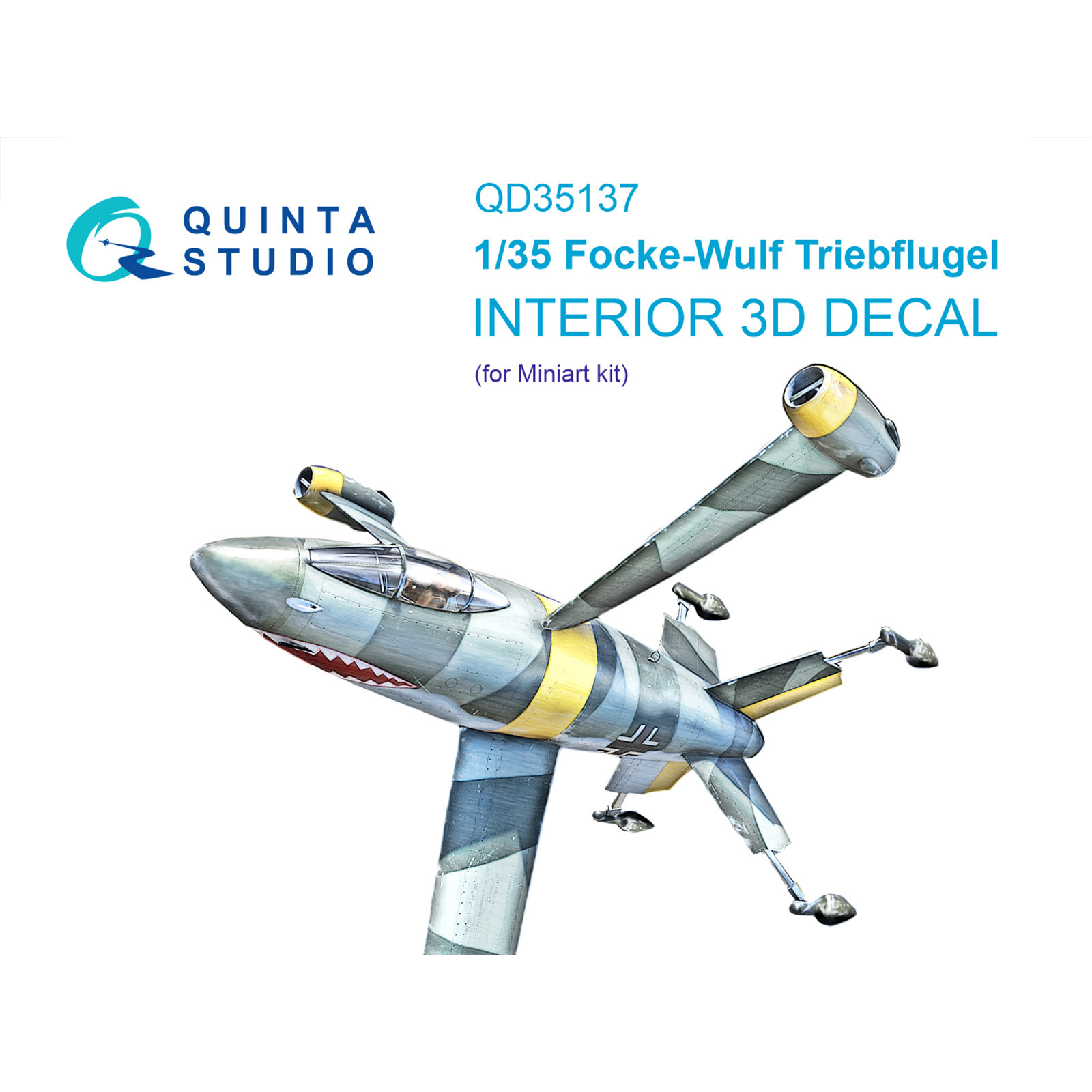 QD35137 Quinta Studio 1/35 3D Декаль интерьера для FW Triebflugel (Miniart)