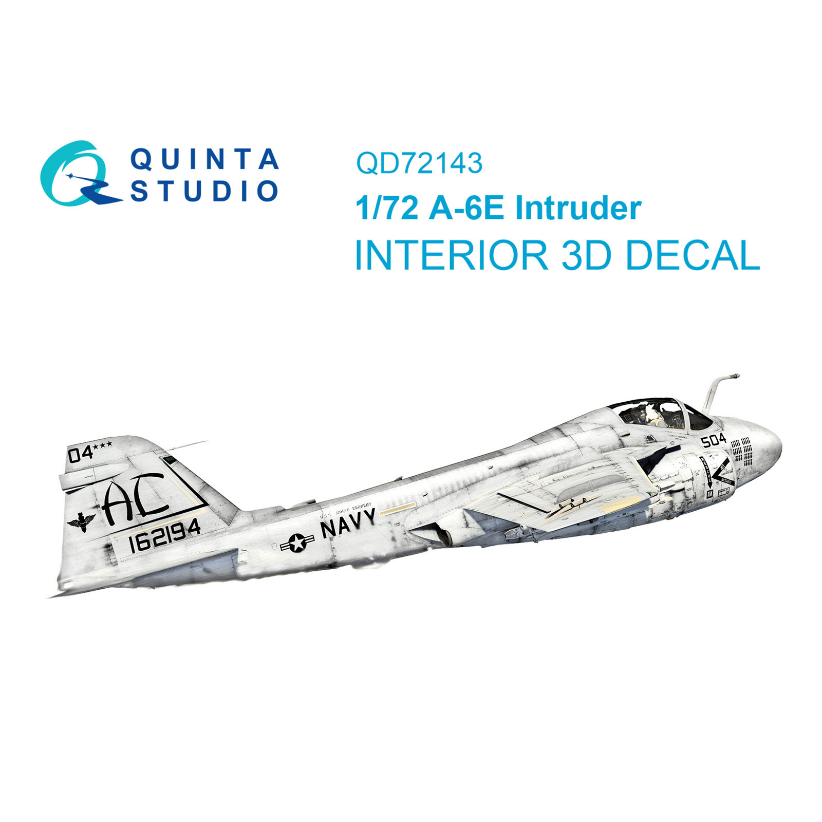 QD72143 Quinta Studio 1/72 3D Декаль интерьера кабины A-6E Intruder (Т$ач)