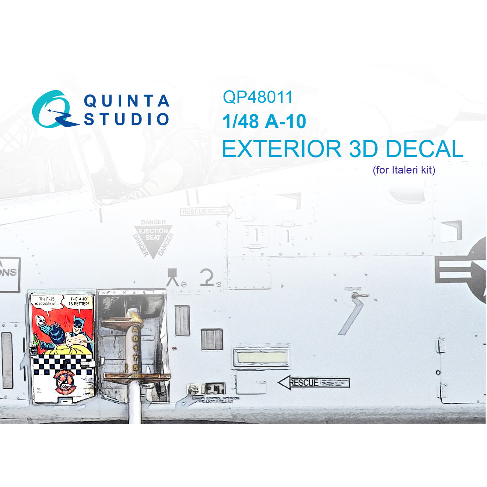 QP48011 Quinta Studio 1/48 Exterior for A-10 (Italeri)